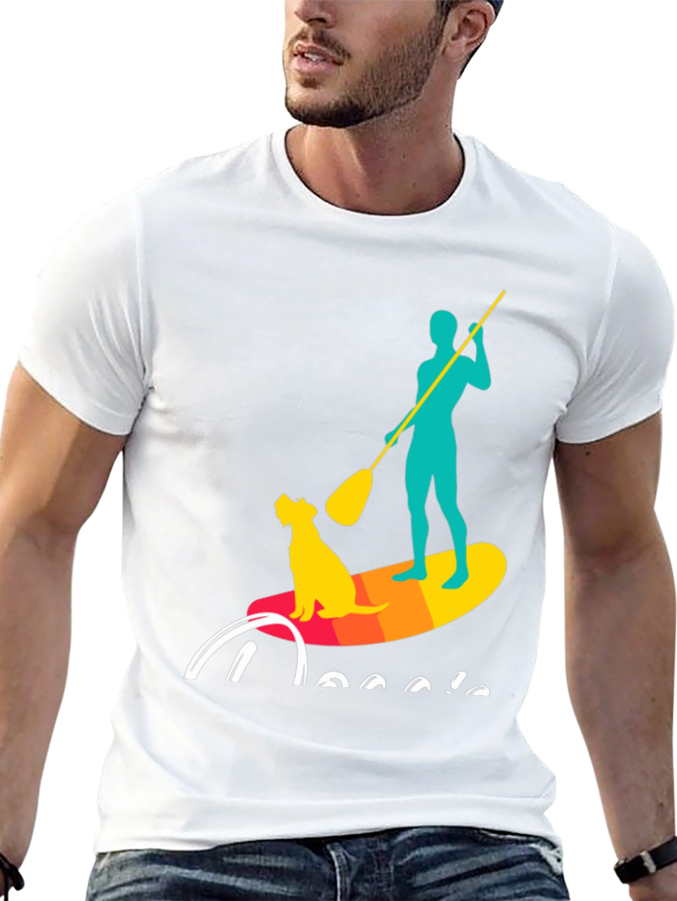 Dog & Paddleboard Graphic Tee