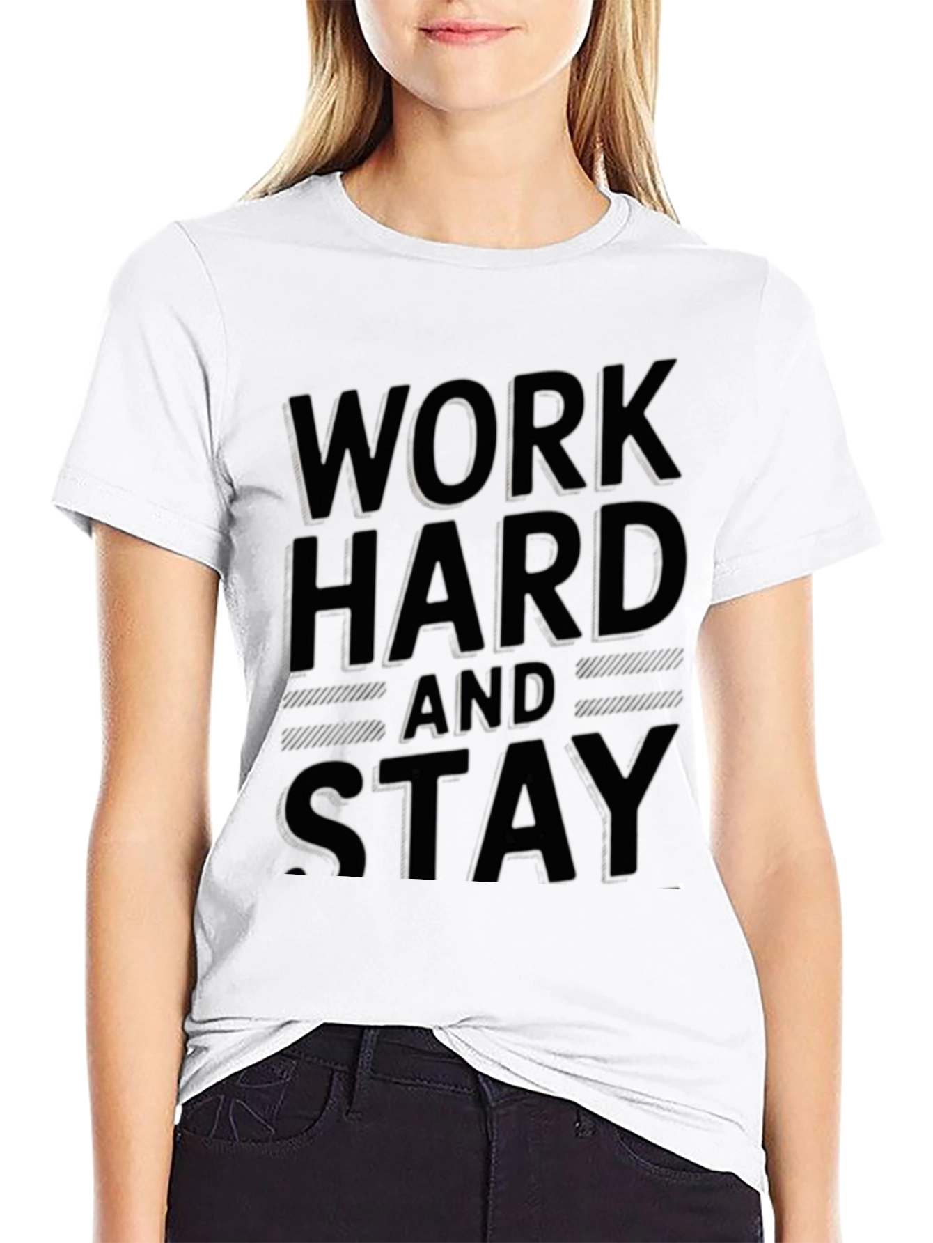 Work Hard Stay T-Shirt - Motivational Mens Tee