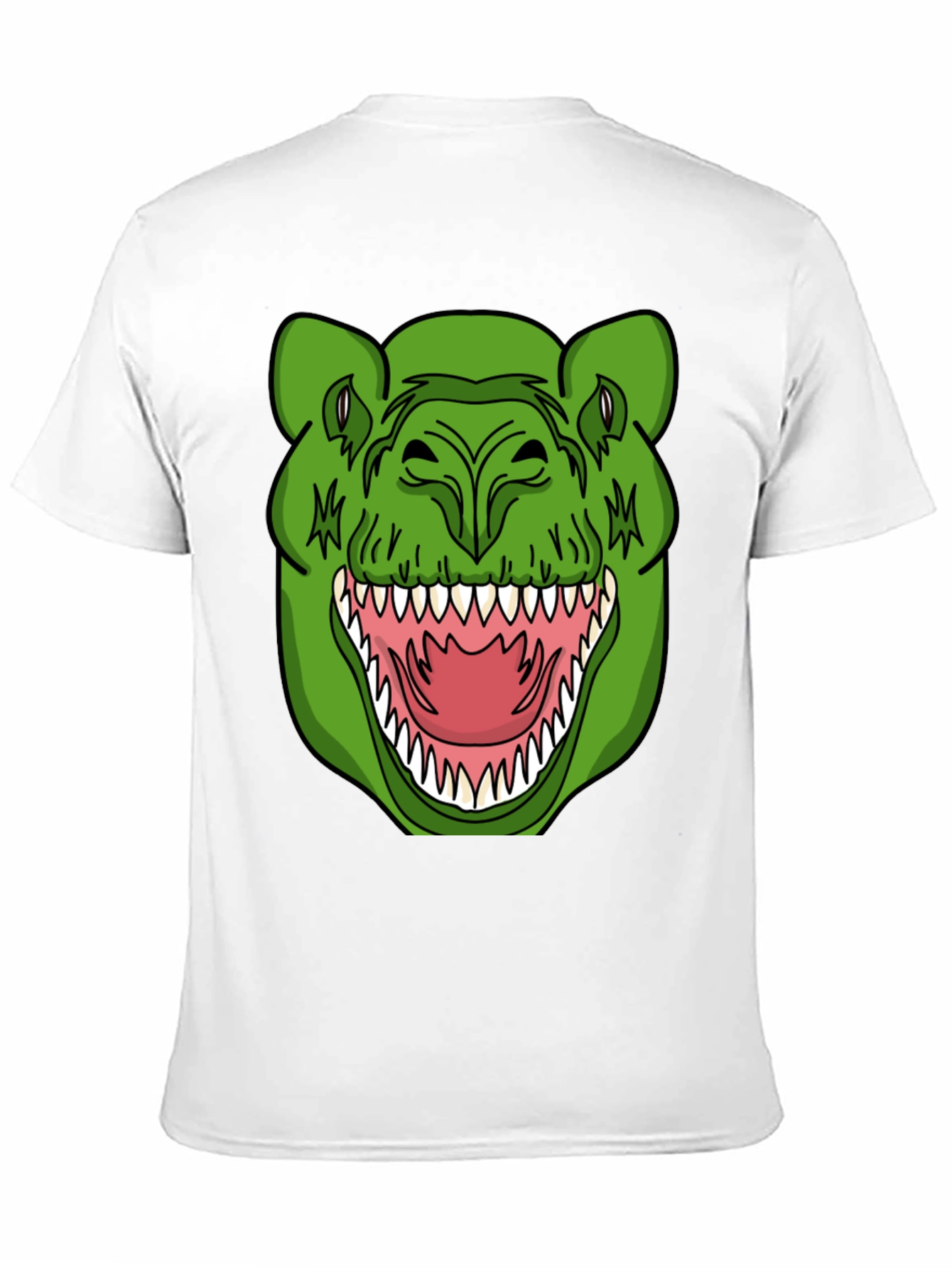Dinosaur Graphic T-Shirt - Black Crew Neck Tee