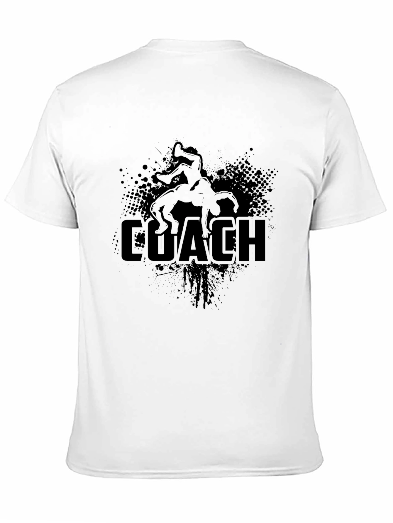 Wrestling Coach T-Shirt - Black