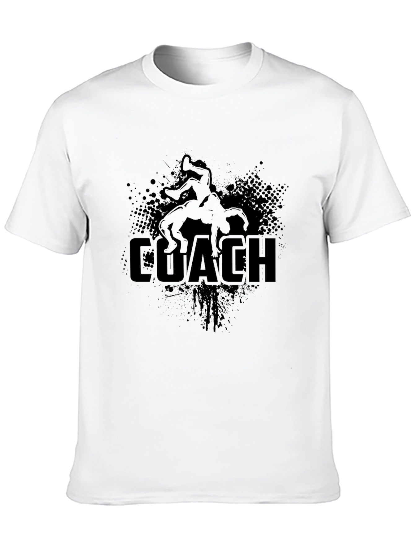 Wrestling Coach T-Shirt - Black