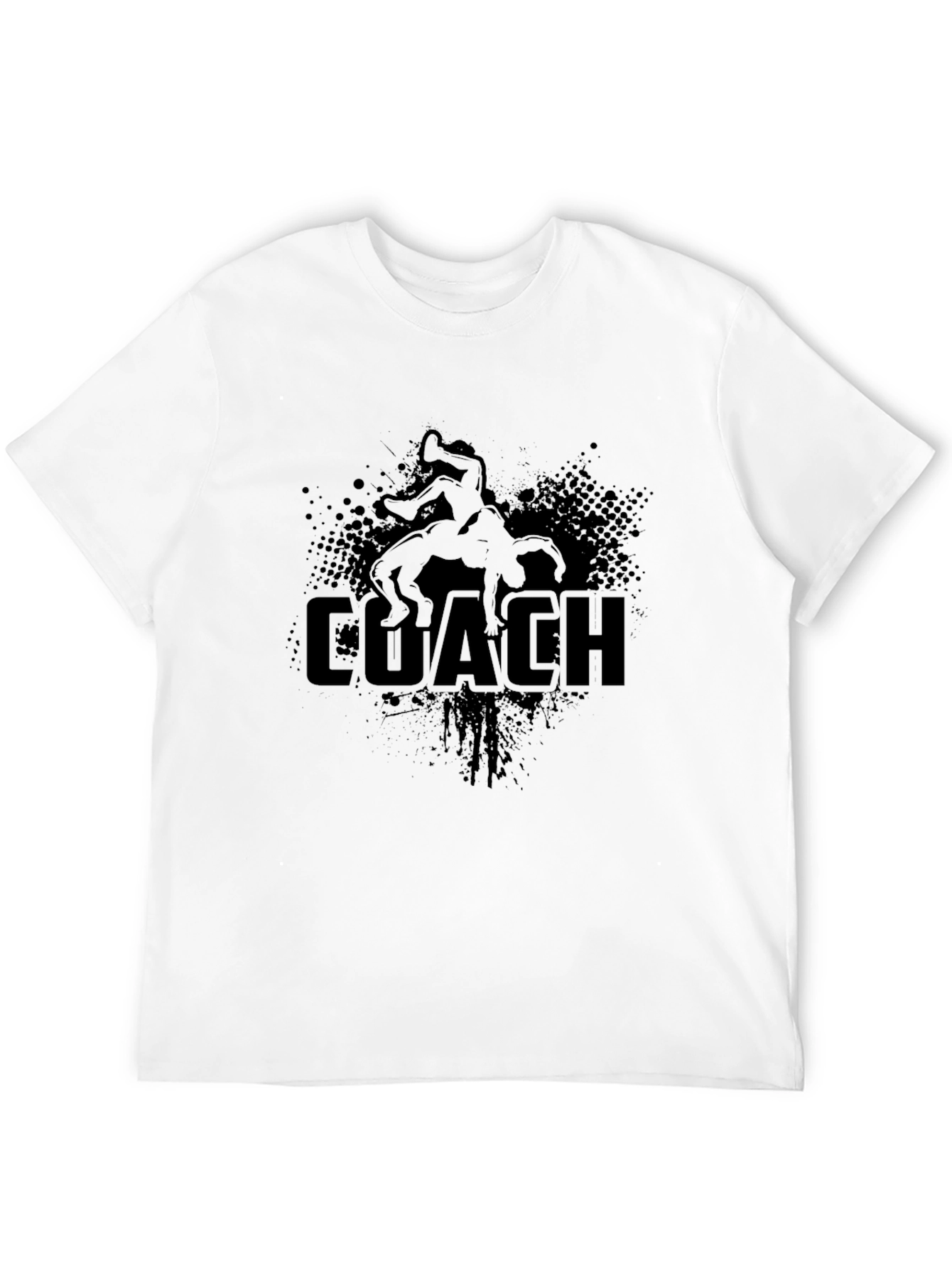 Wrestling Coach T-Shirt - Black