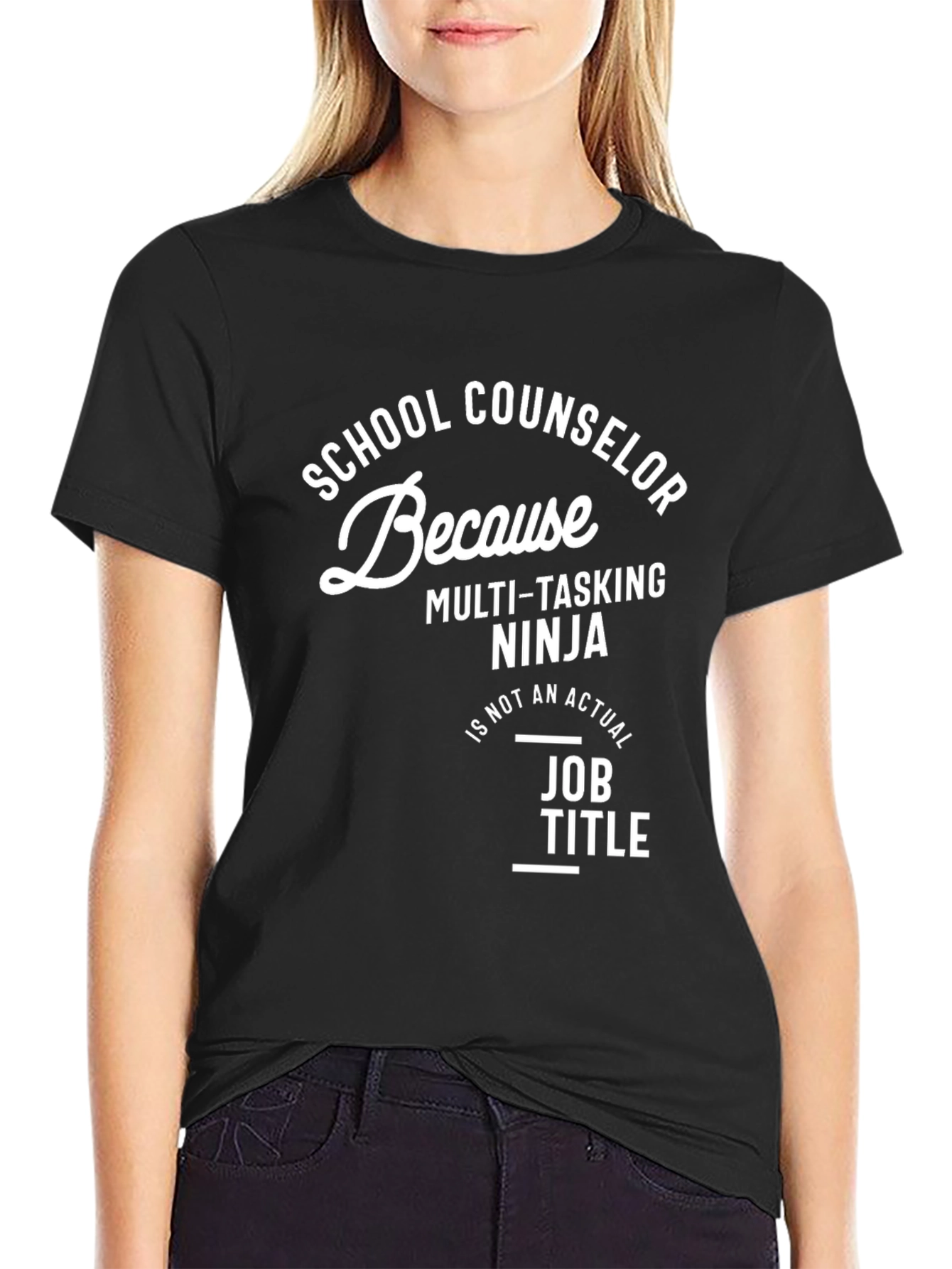 School Counselor Multi-Tasking Ninja T-Shirt
