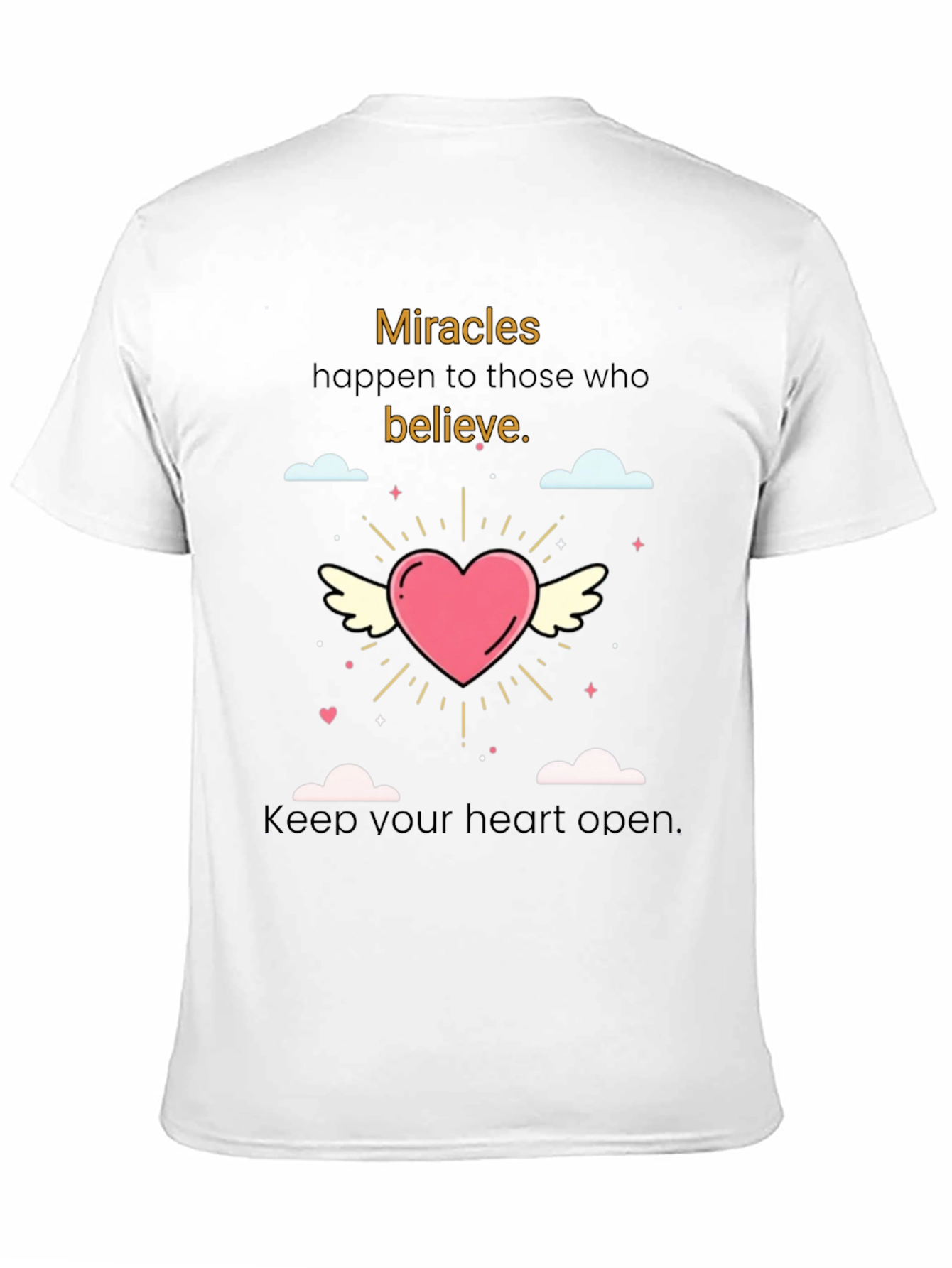 Believe in Miracles Black T-Shirt