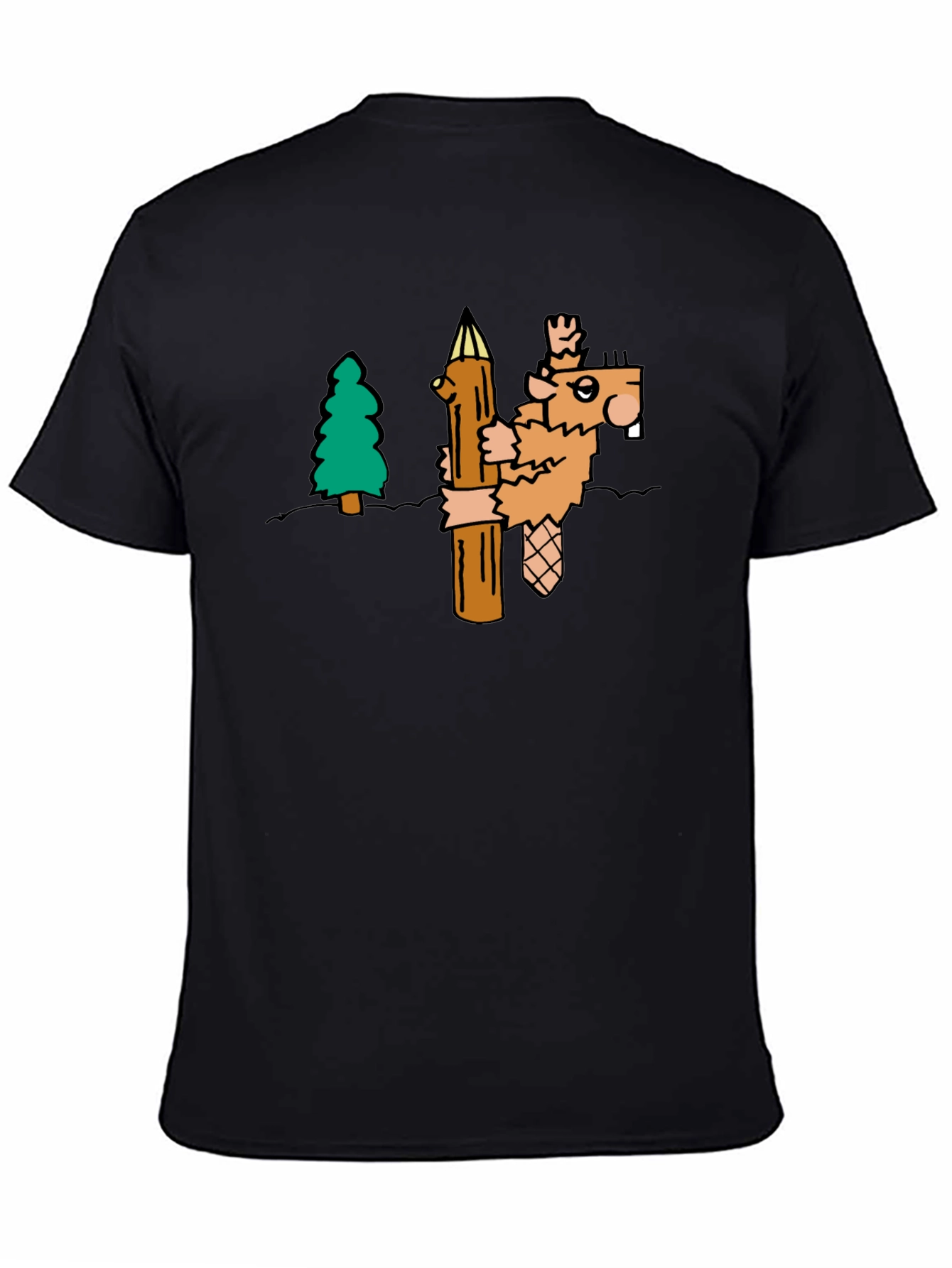 Cartoon Beaver T-Shirt | Novelty Tee