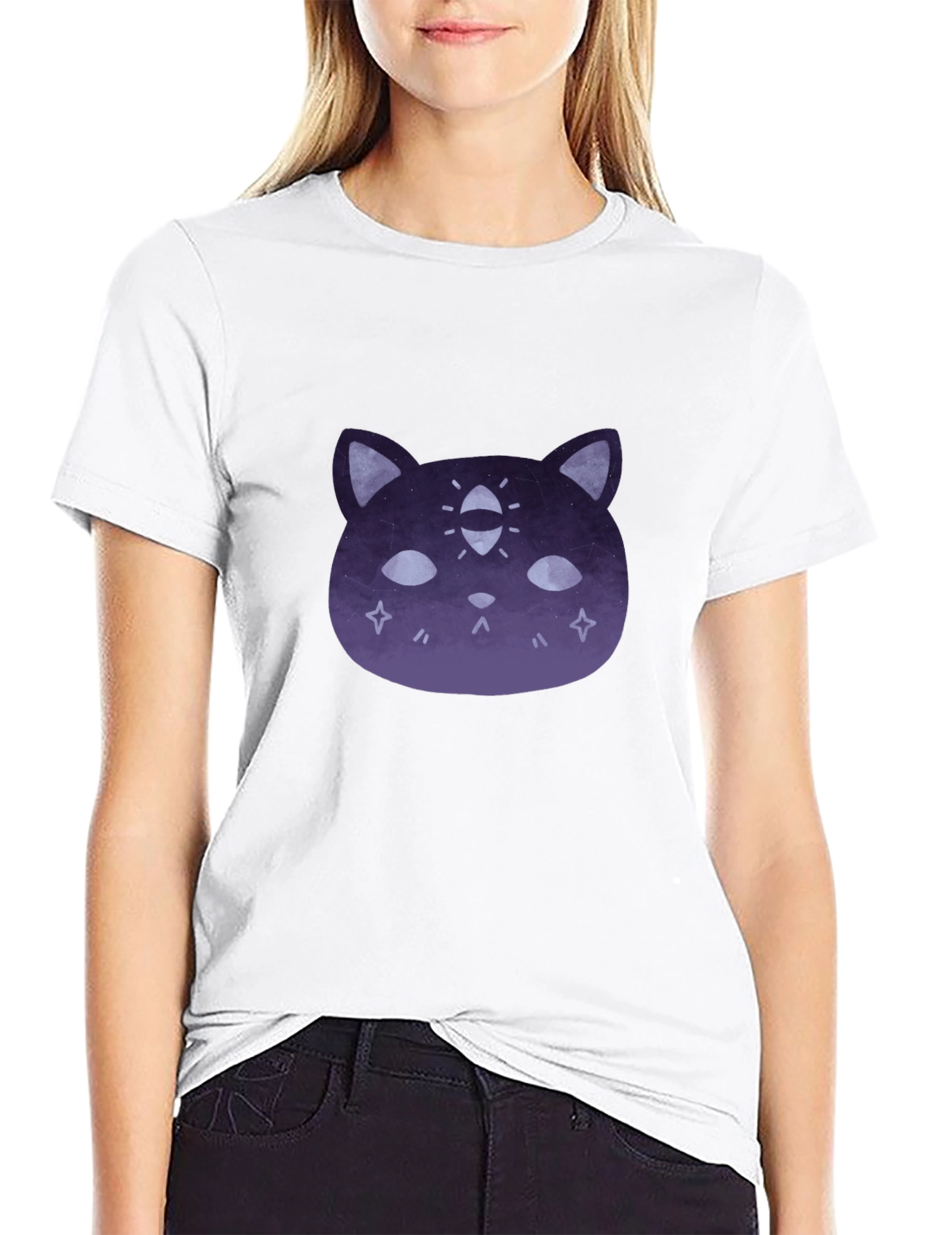 Mystic Cat Graphic Tee - Stylish Comfort