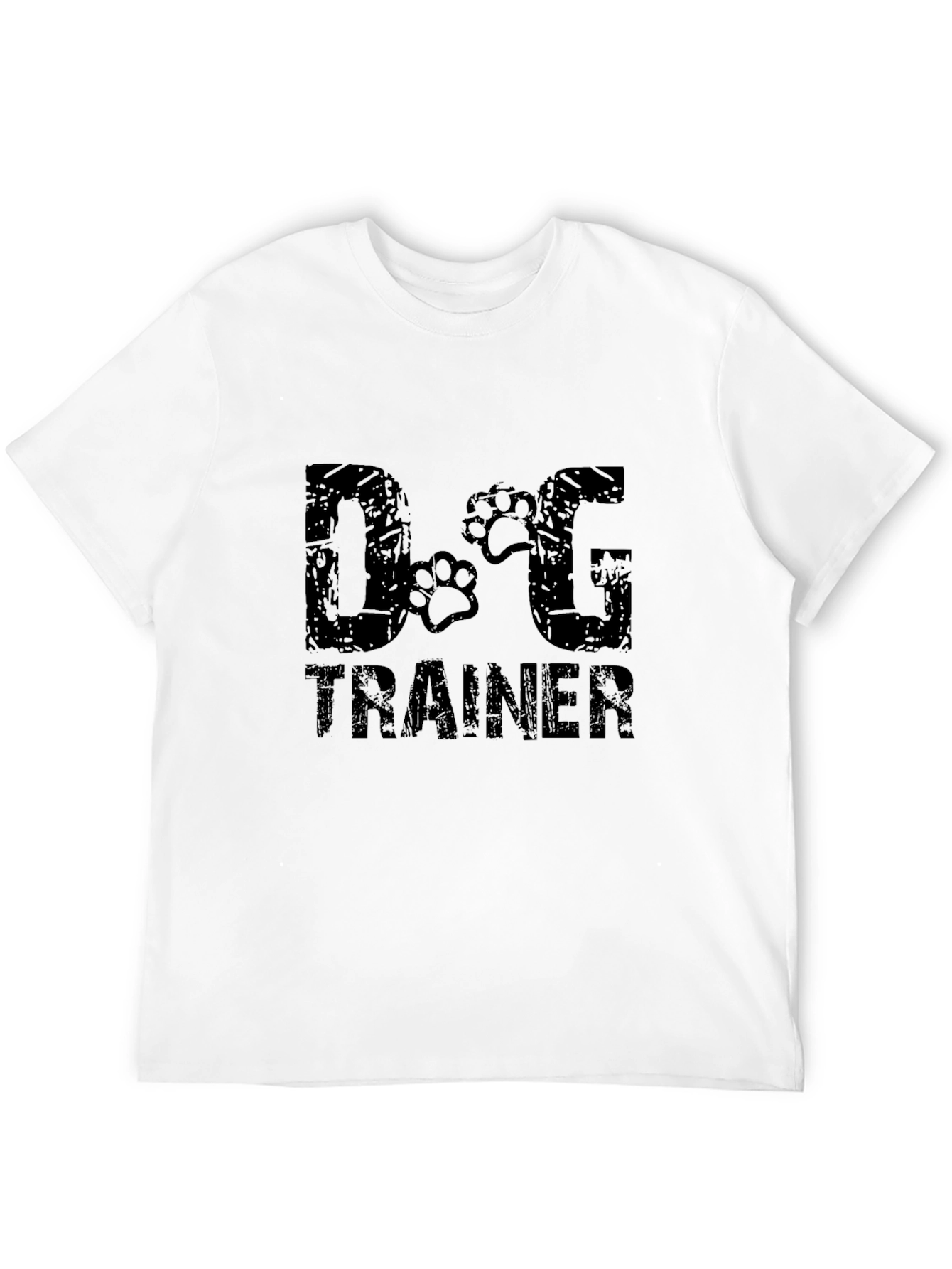 Dog Trainer Graphic Tee - Black Cotton T-Shirt