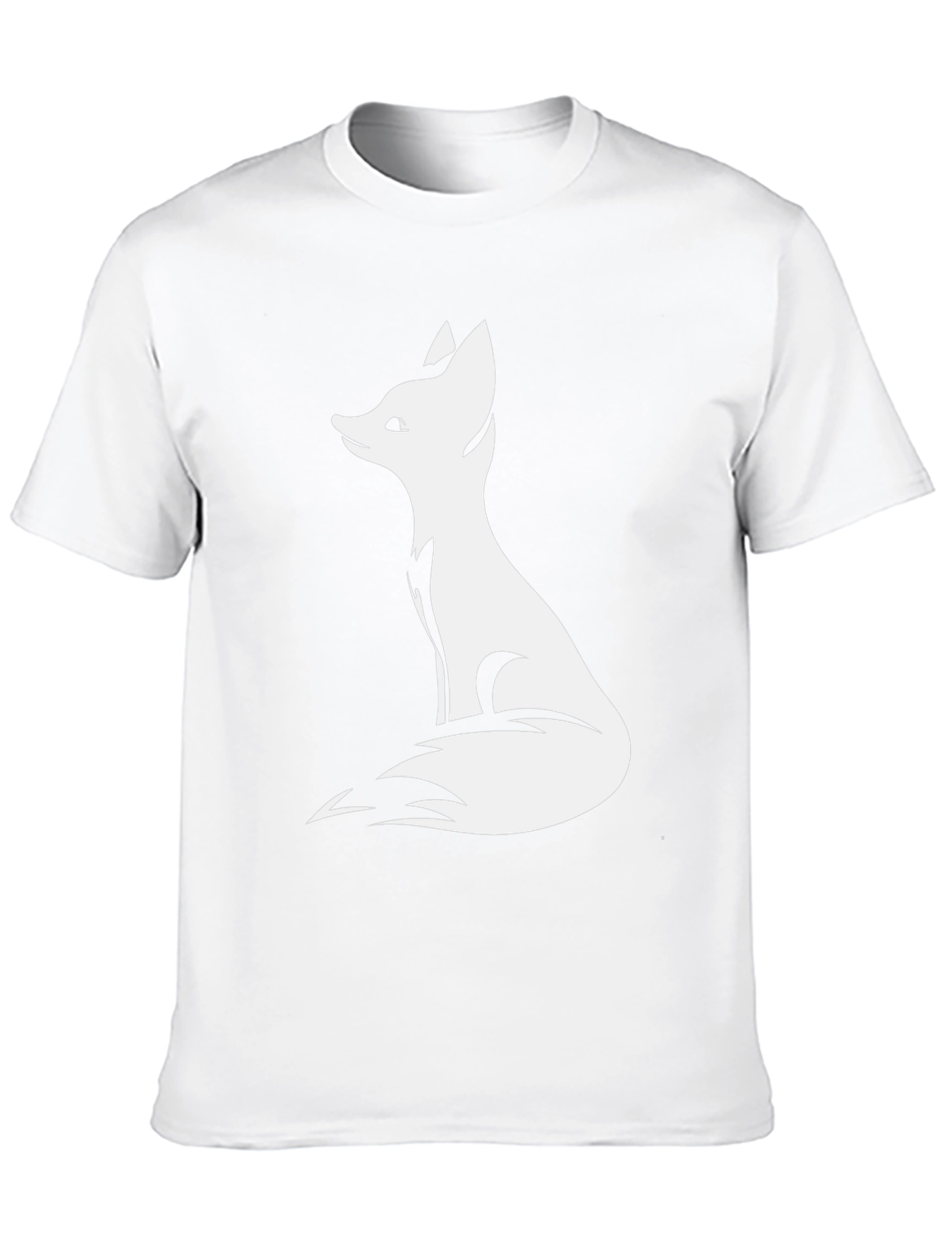 Fox Graphic Print Black T-Shirt