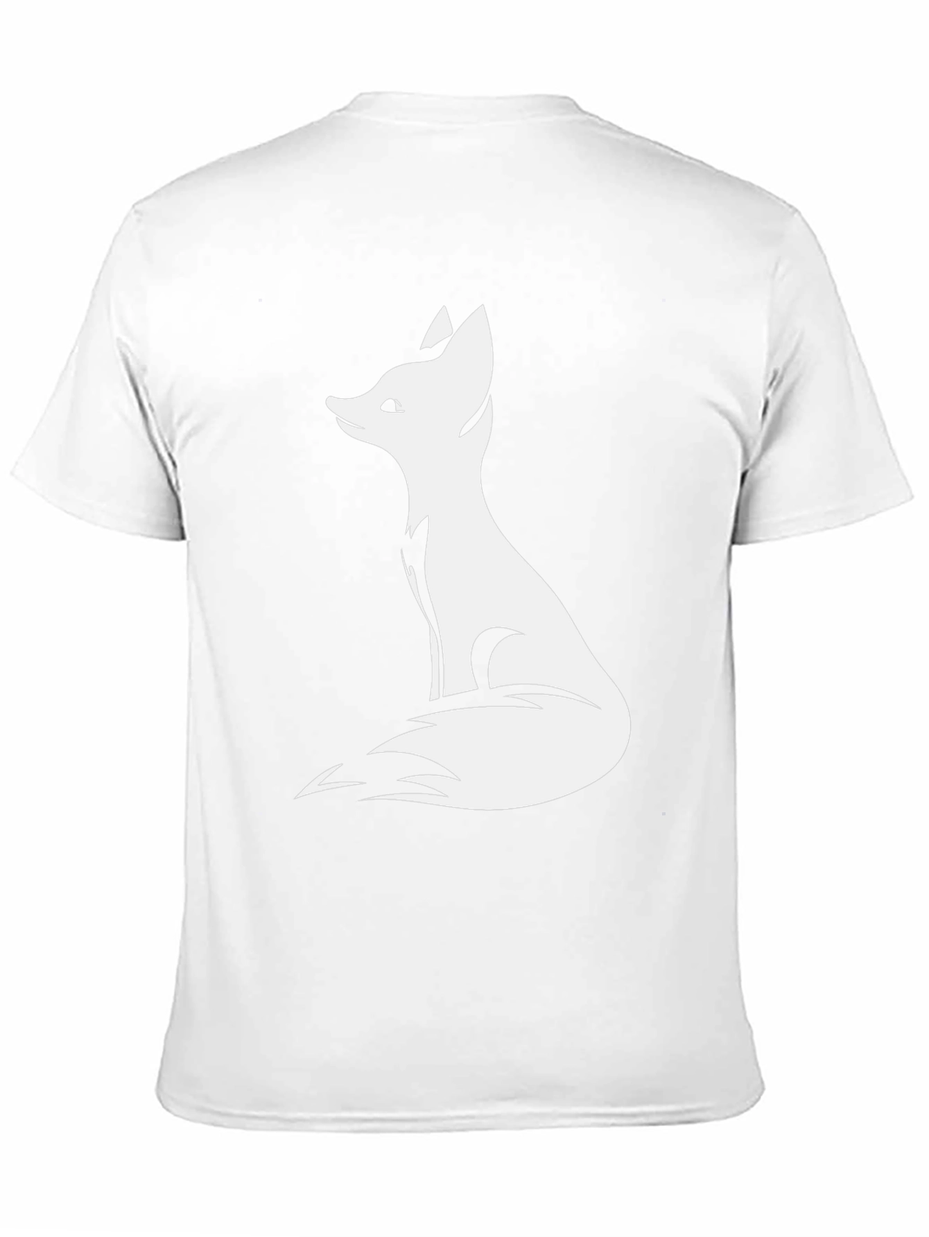 Fox Graphic Print Black T-Shirt