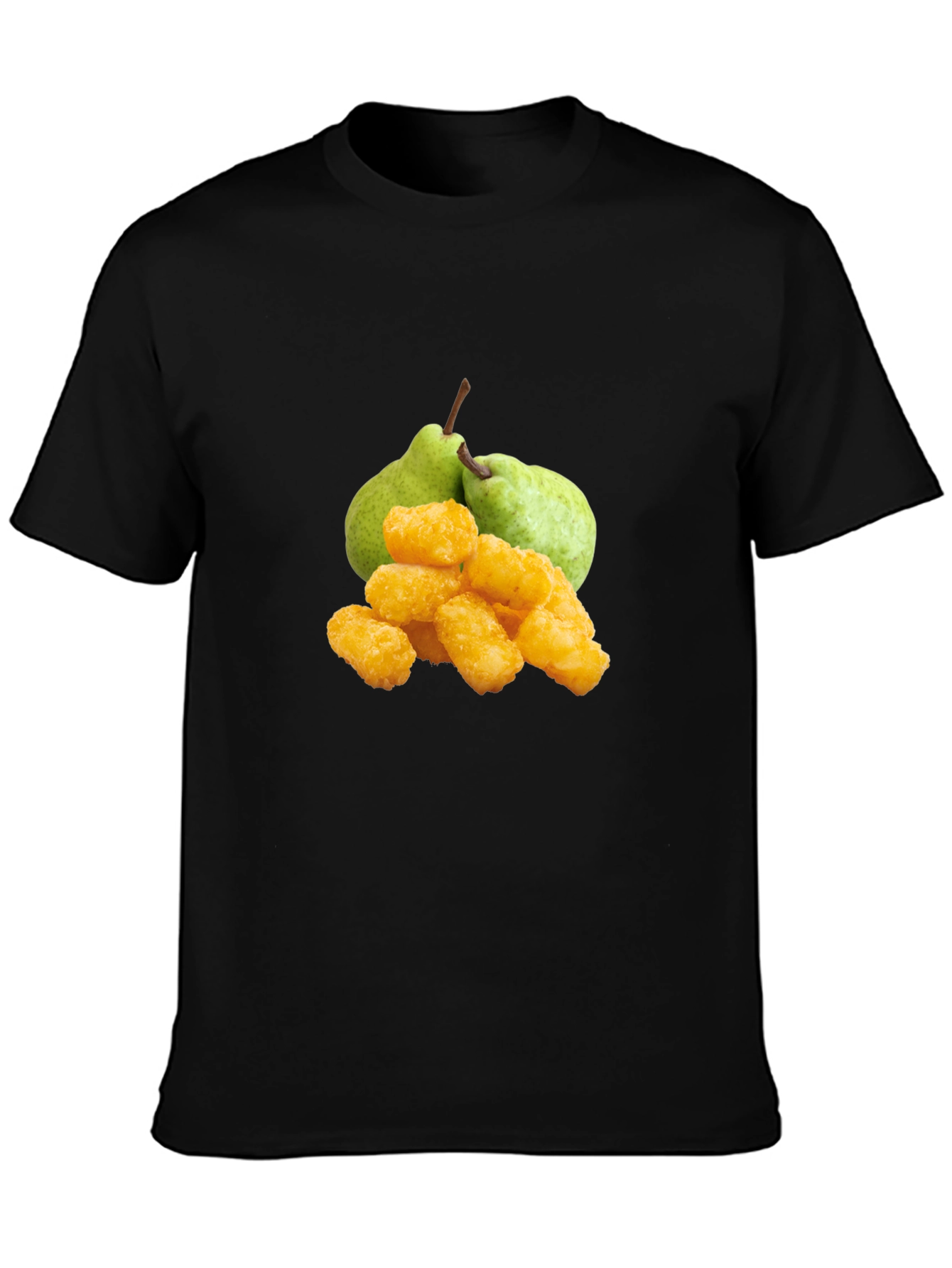 Funny Fruit & Tots Graphic Tee - Black