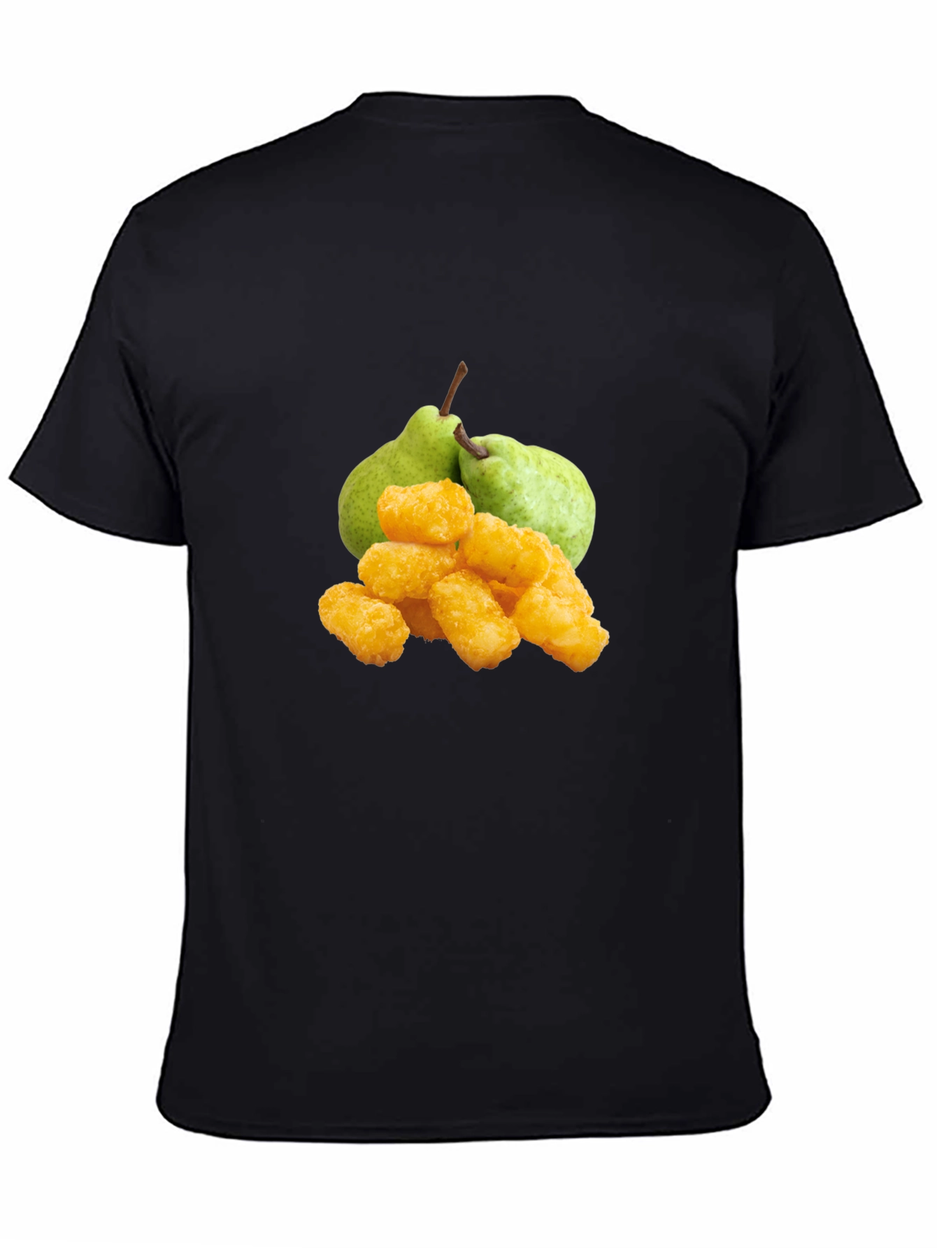 Funny Fruit & Tots Graphic Tee - Black