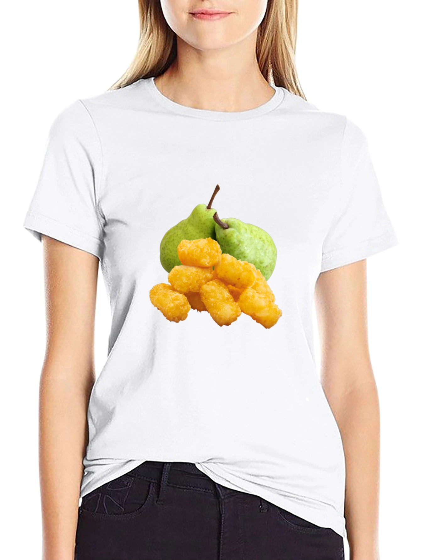Funny Fruit & Tots Graphic Tee - Black