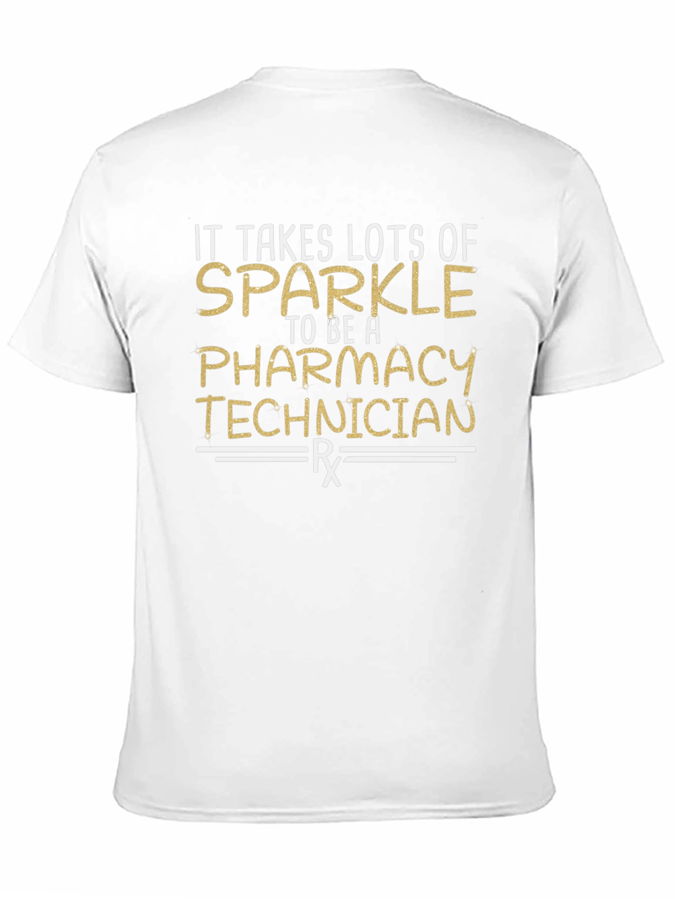 Sparkle Pharmacy Technician Black T-Shirt