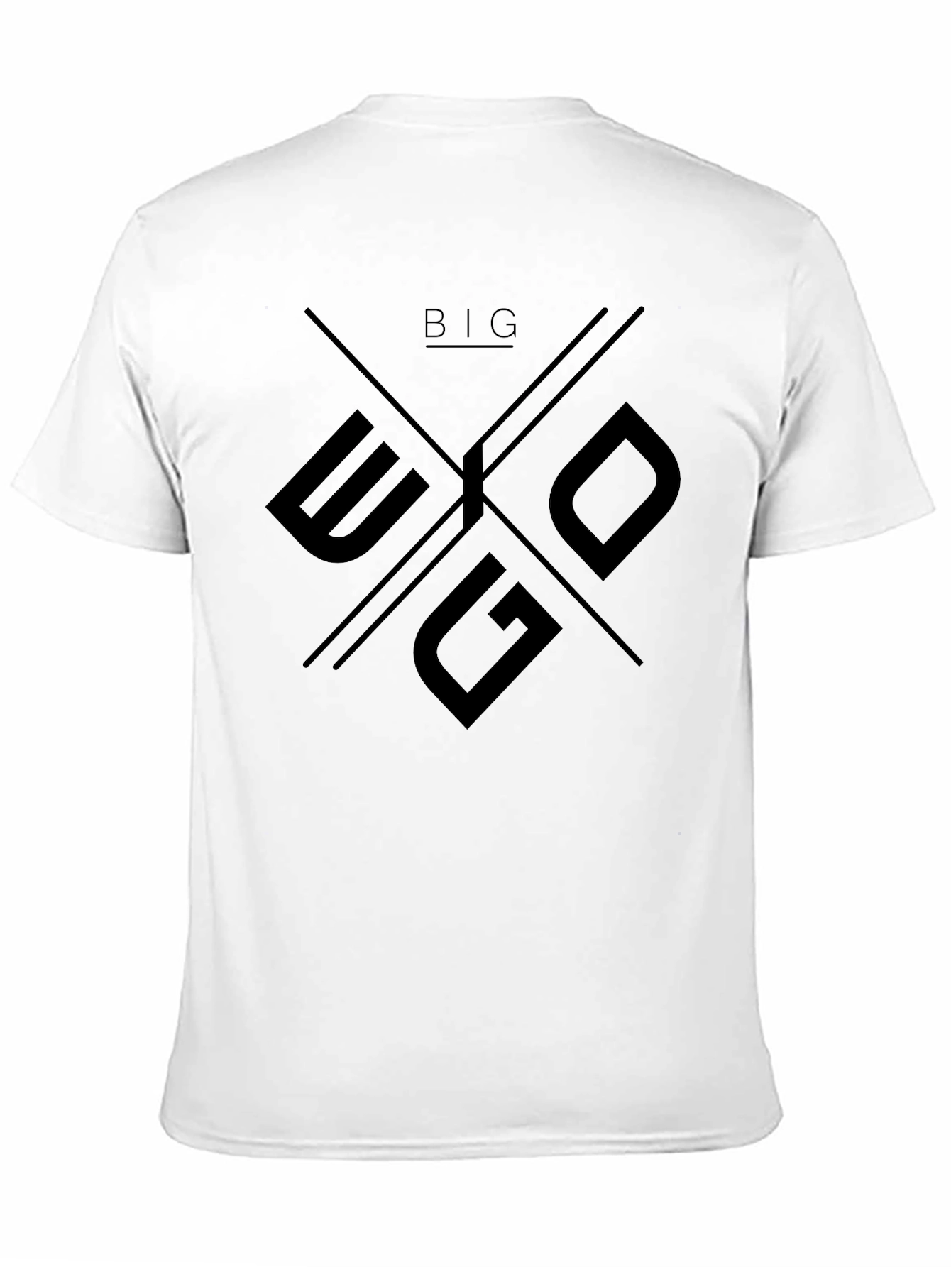 Big Ego Black Graphic T-Shirt