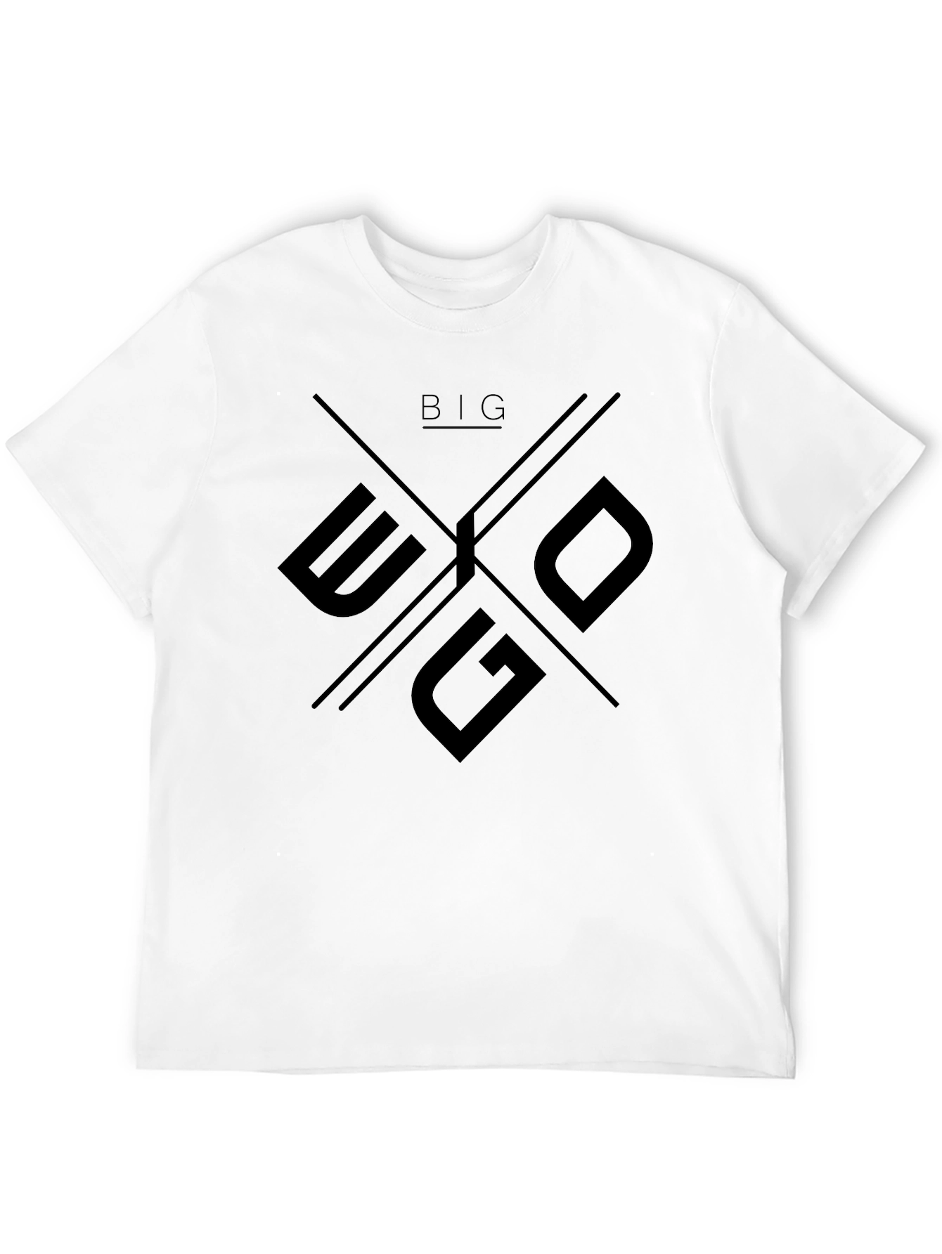 Big Ego Black Graphic T-Shirt