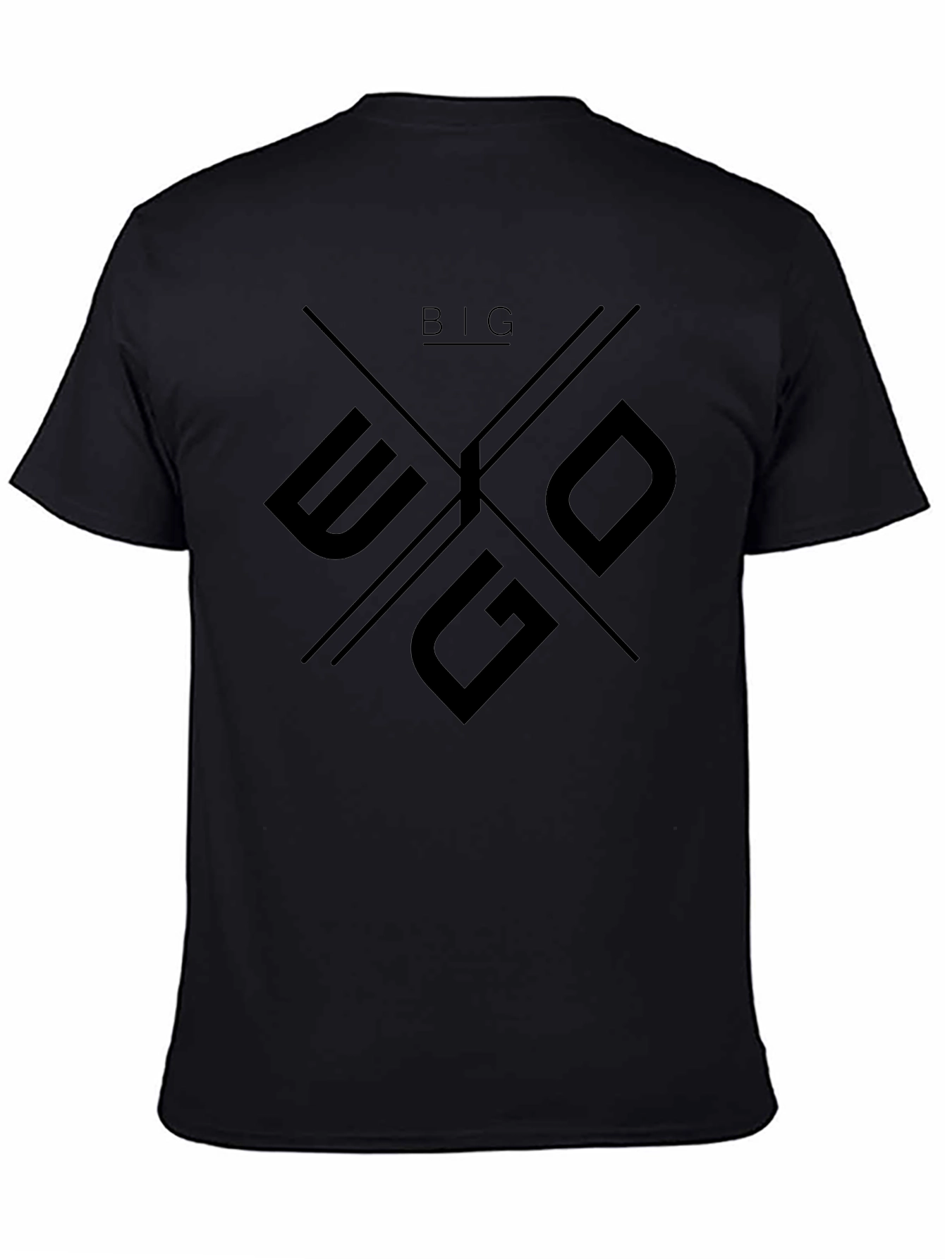 Big Ego Black Graphic T-Shirt