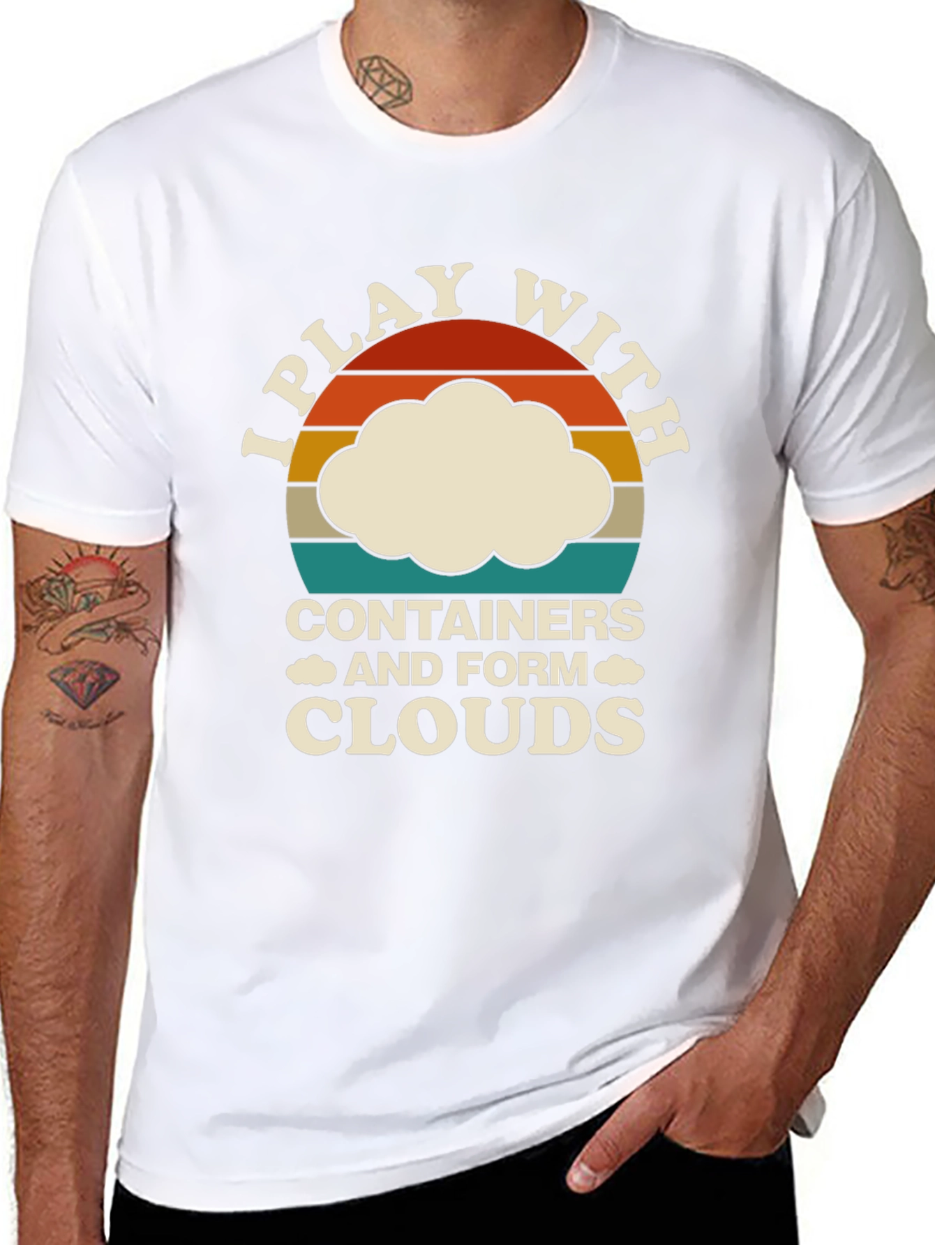 I Play With Containers Funny Cloud T-Shirt