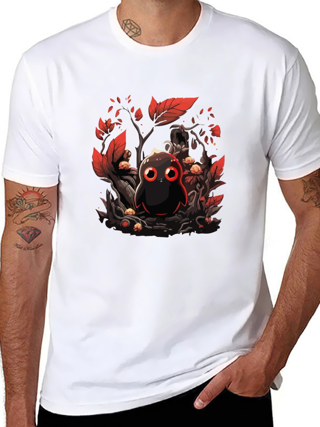 Cartoon Bird Graphic Tee - Unique Design