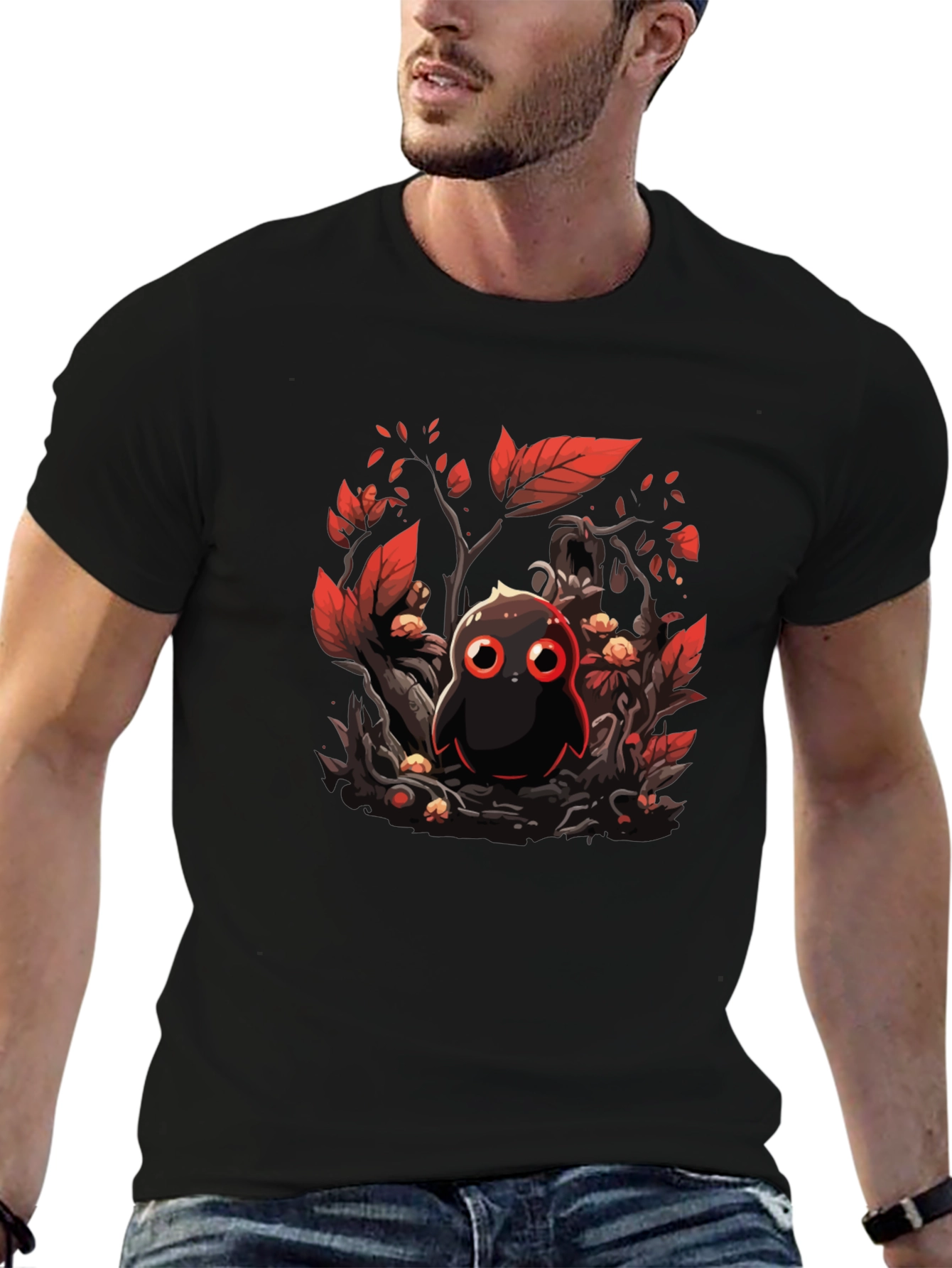 Cartoon Bird Graphic Tee - Unique Design