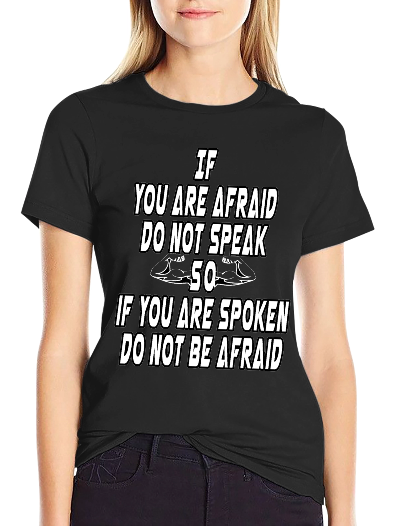 Afraid to Speak Graphic T-Shirt - Strong Message Tee