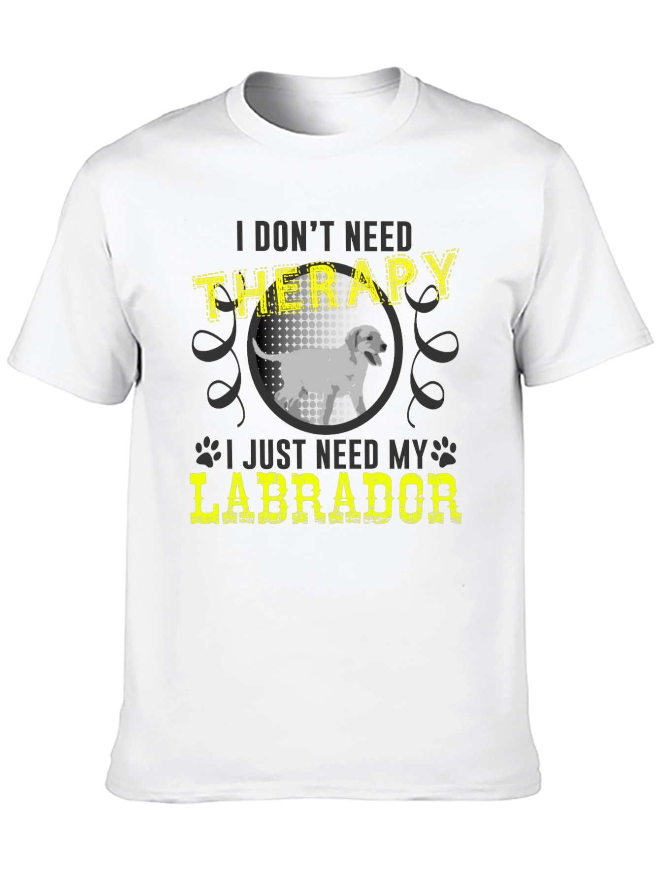 Labrador Therapy Graphic T-Shirt