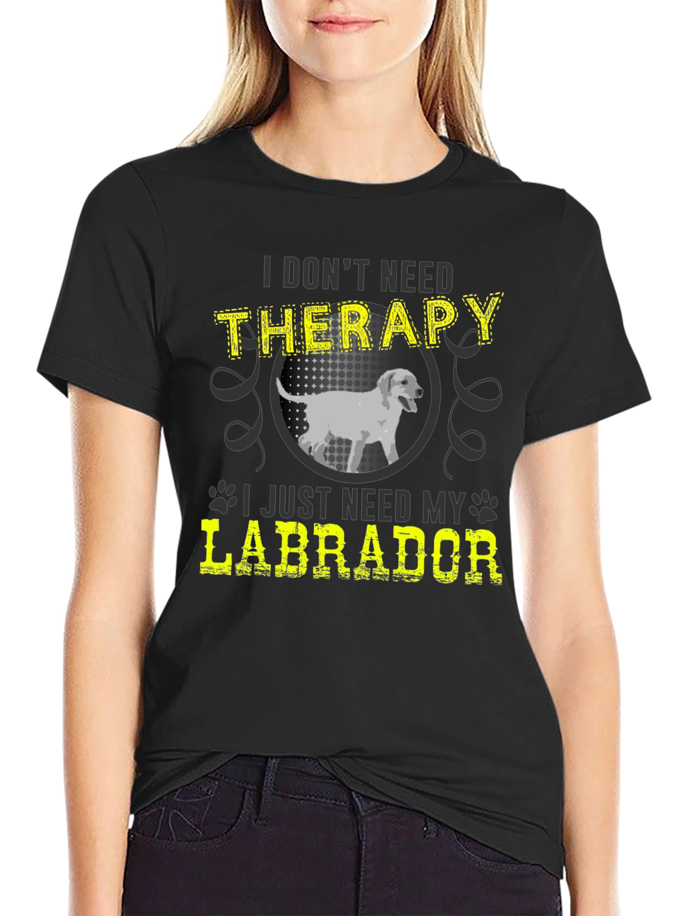 Labrador Therapy Graphic T-Shirt