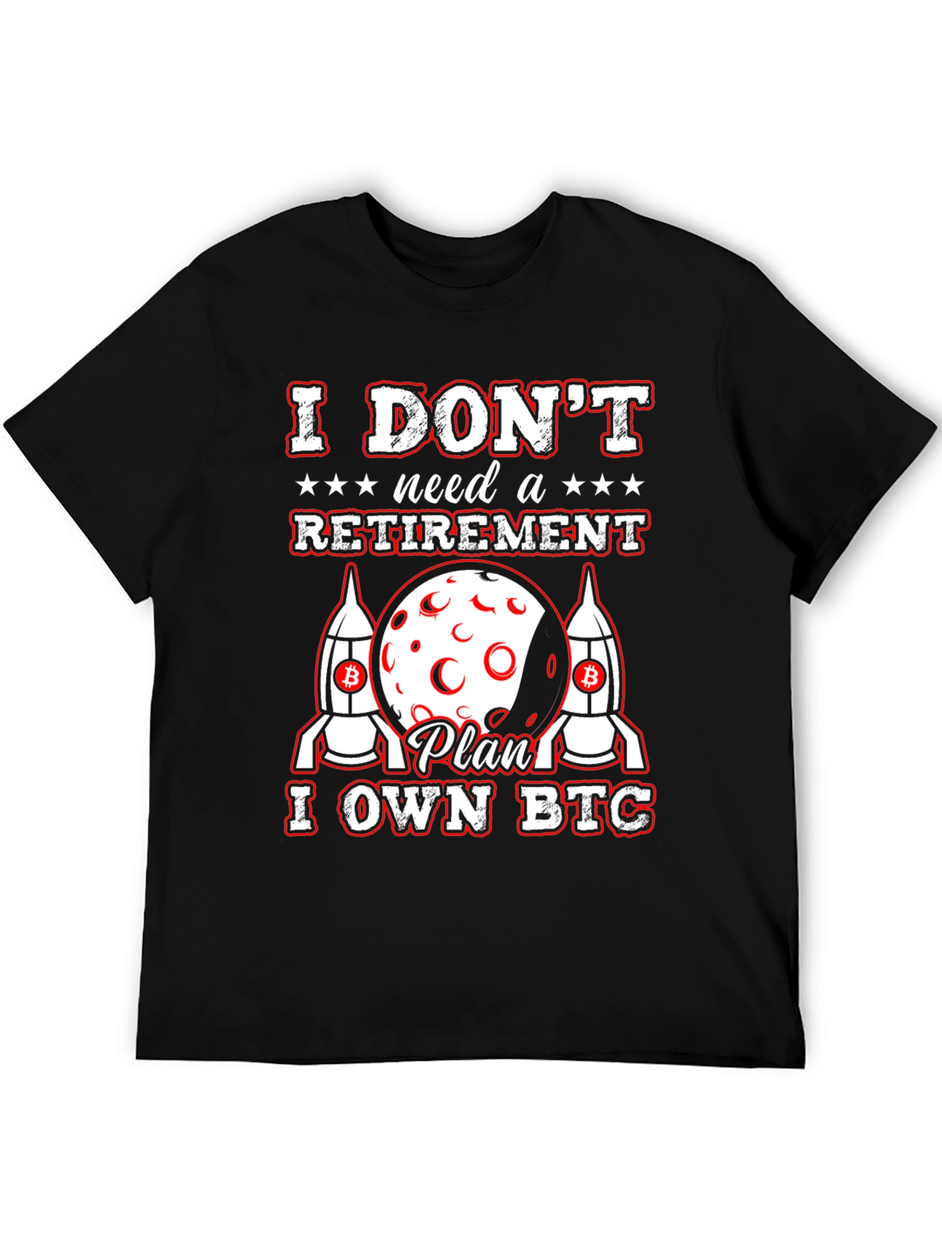 I OWN BTC Bitcoin Cryptocurrency Black T-Shirt