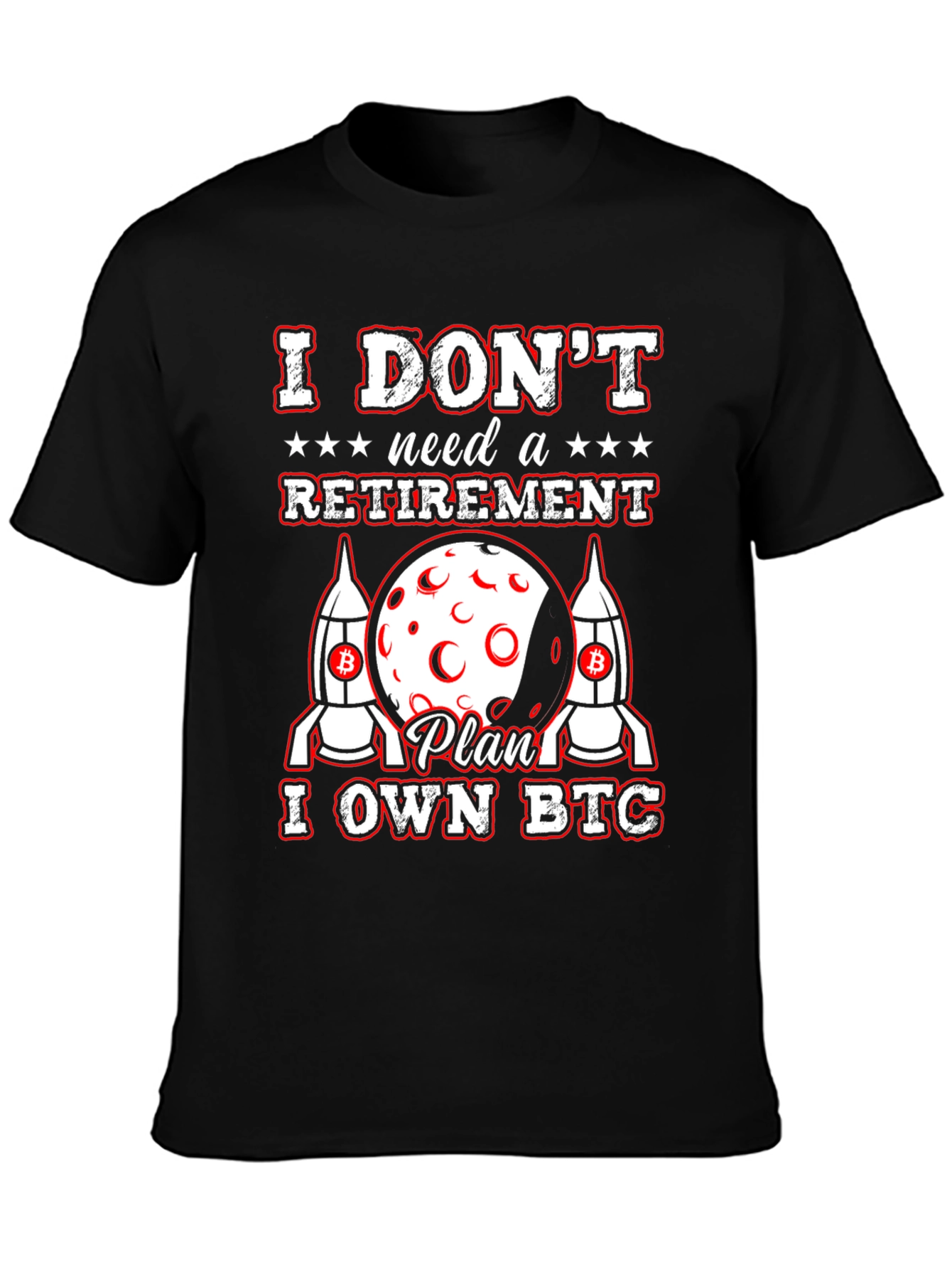 I OWN BTC Bitcoin Cryptocurrency Black T-Shirt