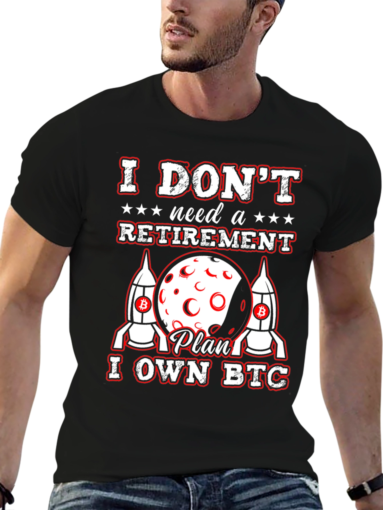 I OWN BTC Bitcoin Cryptocurrency Black T-Shirt