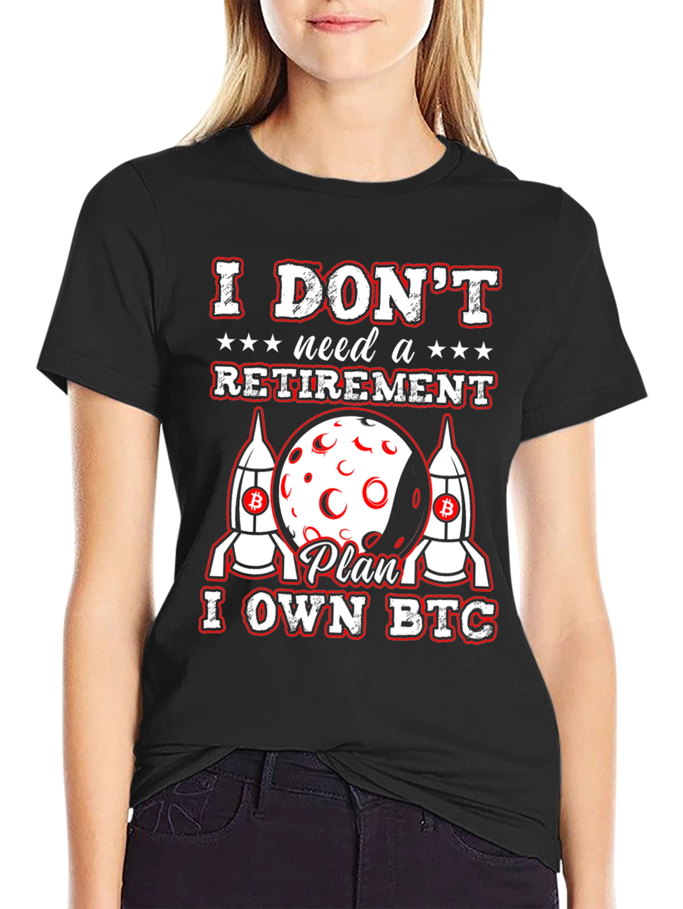 I OWN BTC Bitcoin Cryptocurrency Black T-Shirt