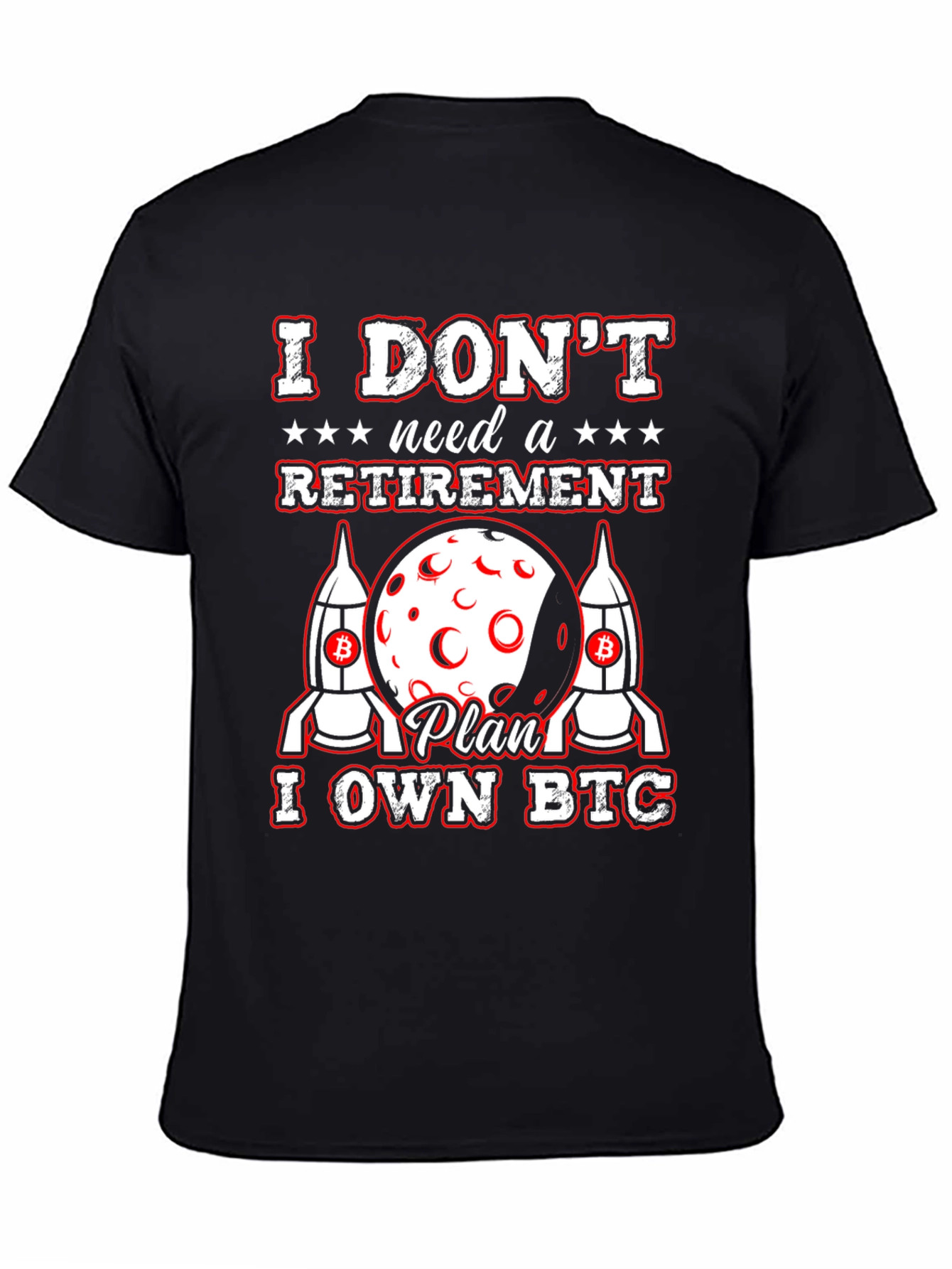 I OWN BTC Bitcoin Cryptocurrency Black T-Shirt