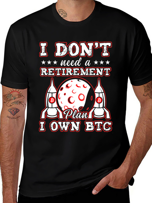 I OWN BTC Bitcoin Cryptocurrency Black T-Shirt