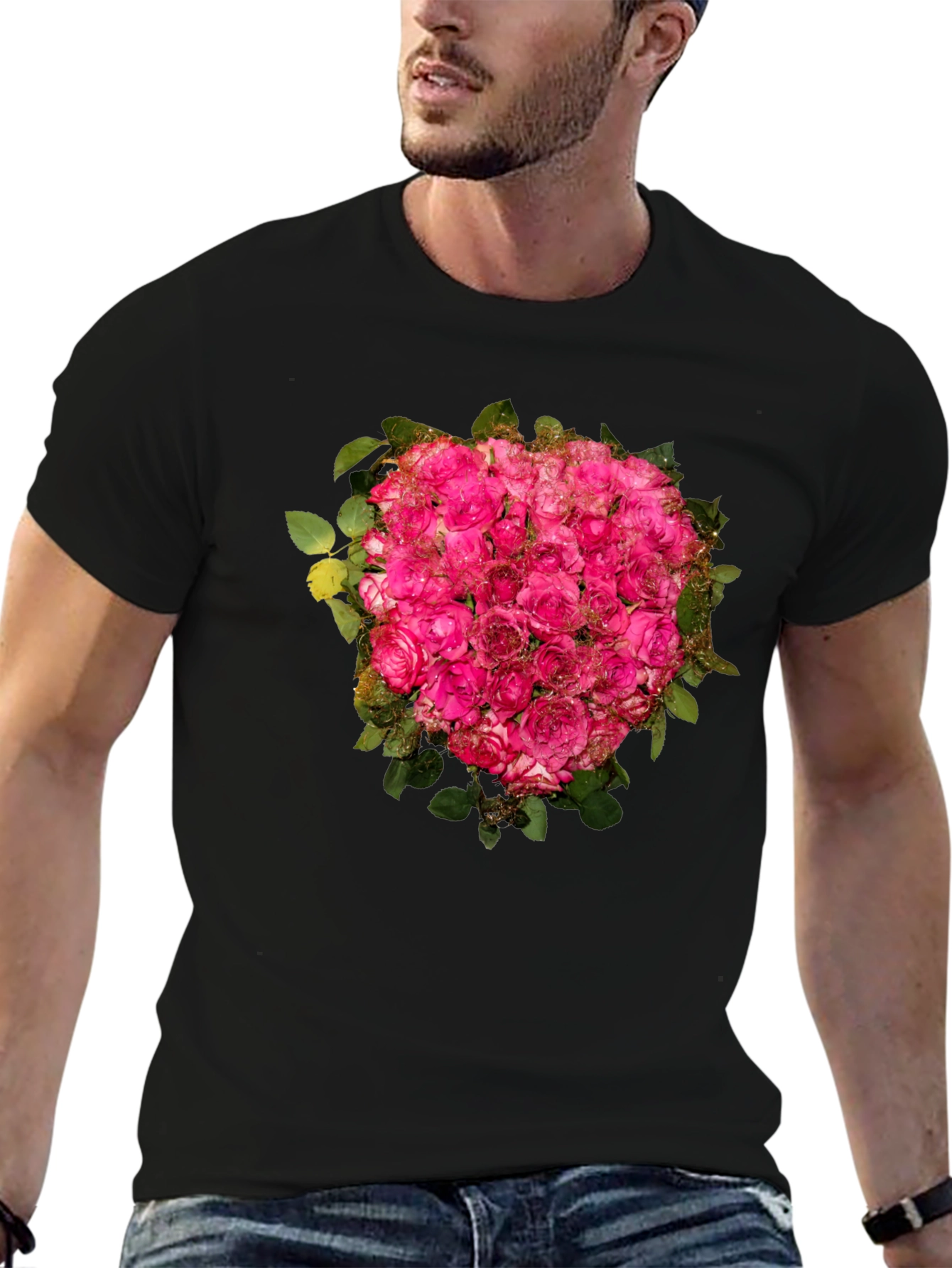 Floral Bouquet Graphic Print T-Shirt