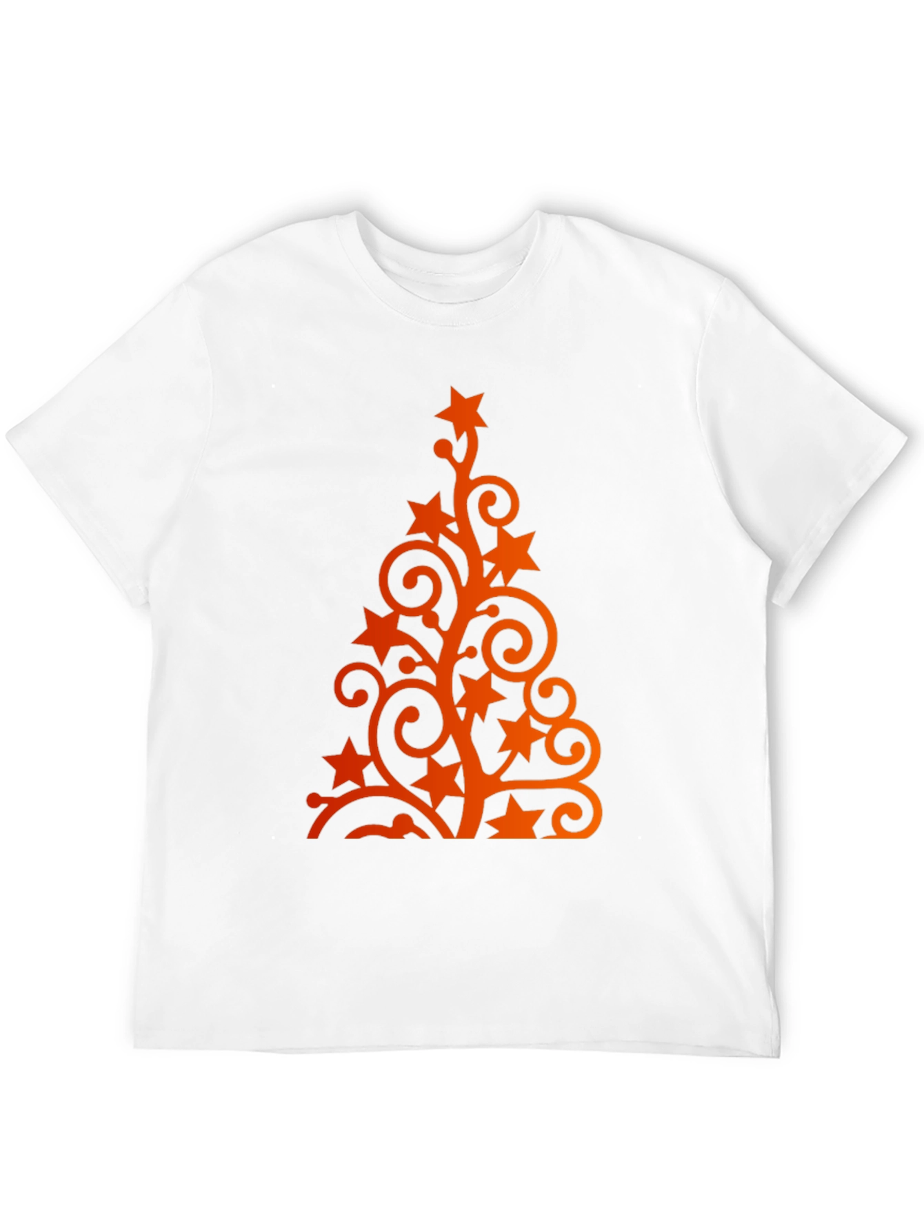 Festive Holiday Tree Graphic Tee - Black