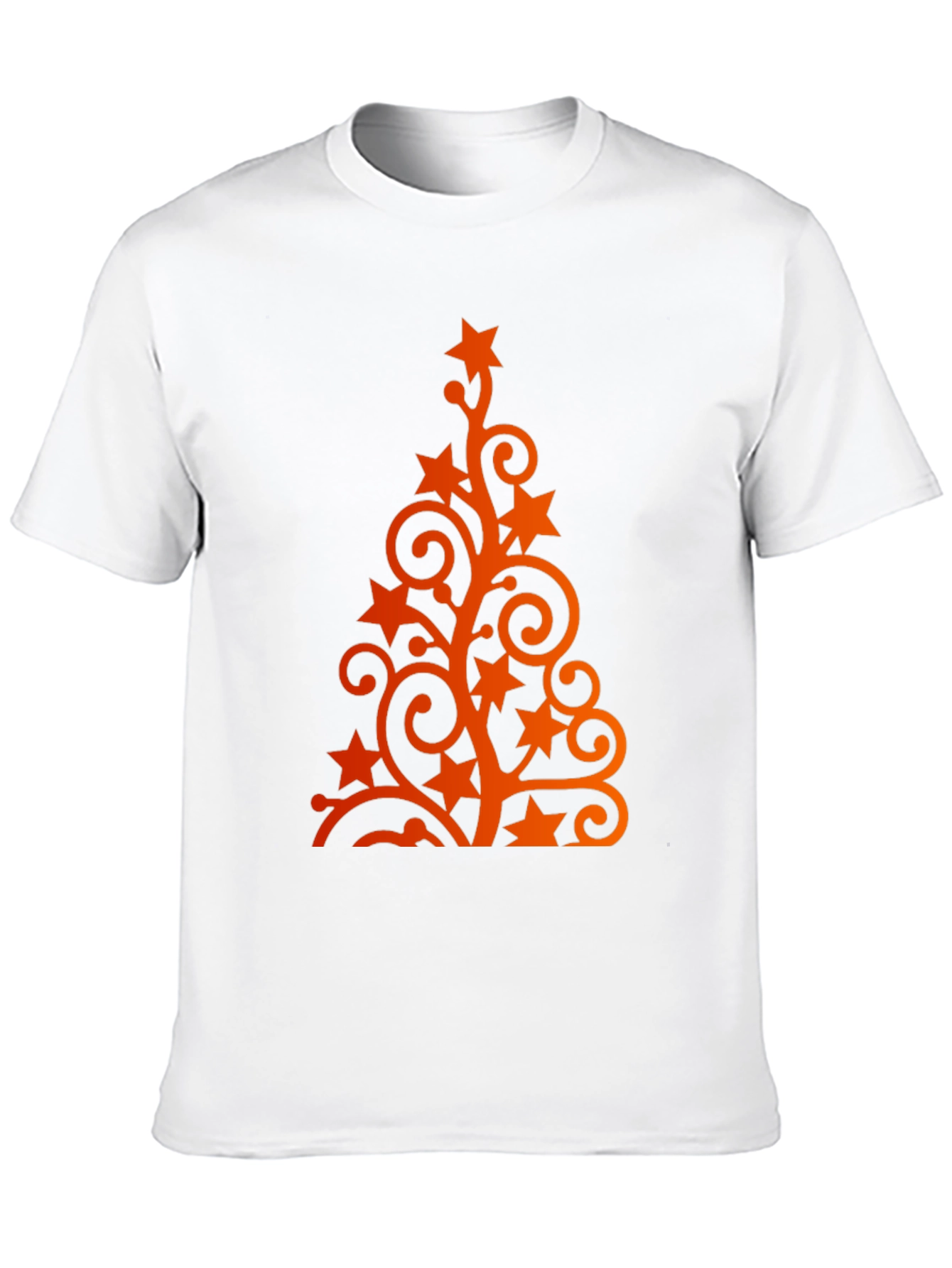 Festive Holiday Tree Graphic Tee - Black