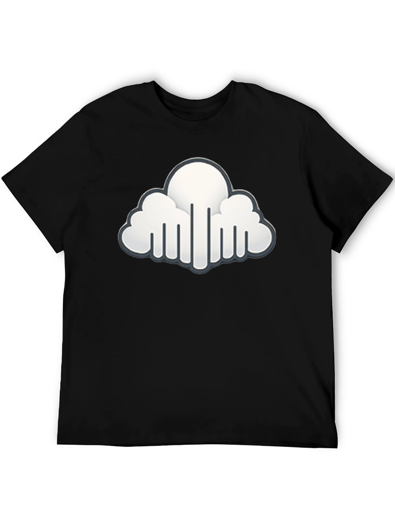 Cloud Graphic Black T-Shirt - Stylish & Unique
