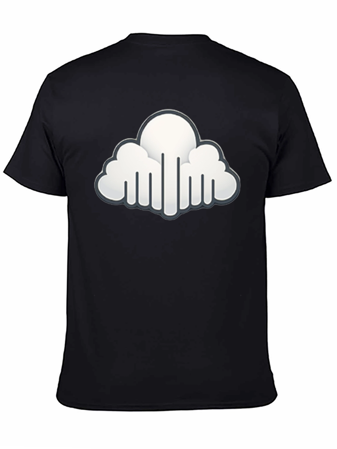 Cloud Graphic Black T-Shirt - Stylish & Unique