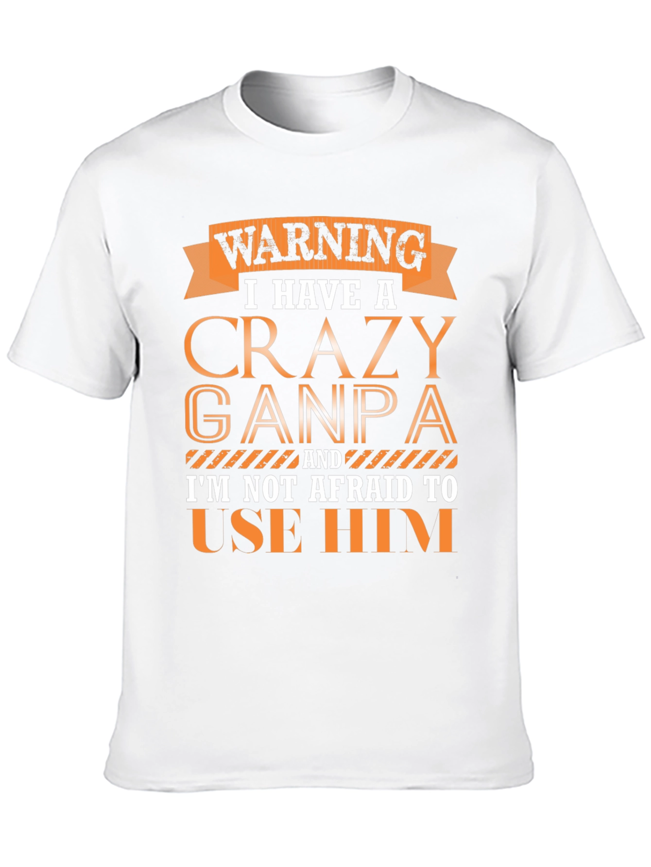 Crazy Ganpa T-Shirt - Novelty Funny Grandpa Tee