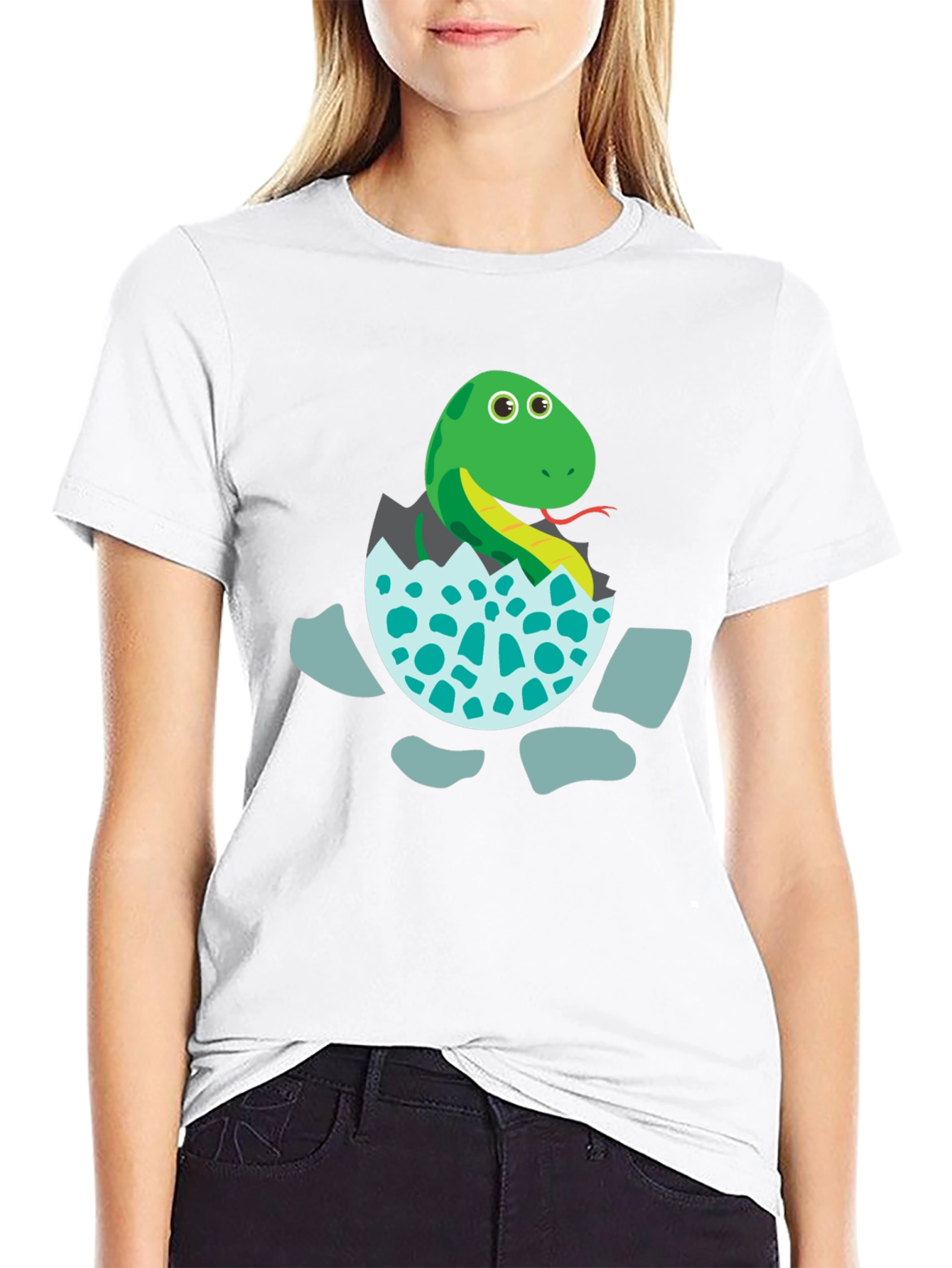 Cute Hatching Snake Graphic Tee