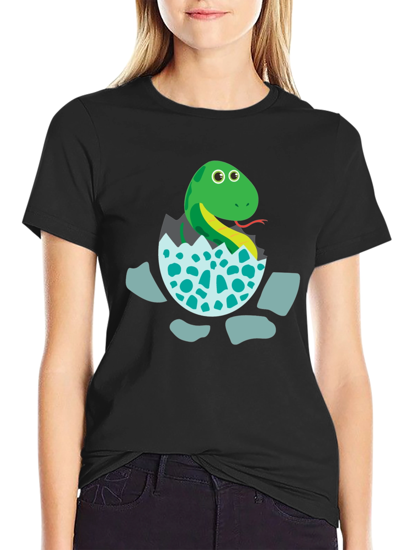 Cute Hatching Snake Graphic Tee