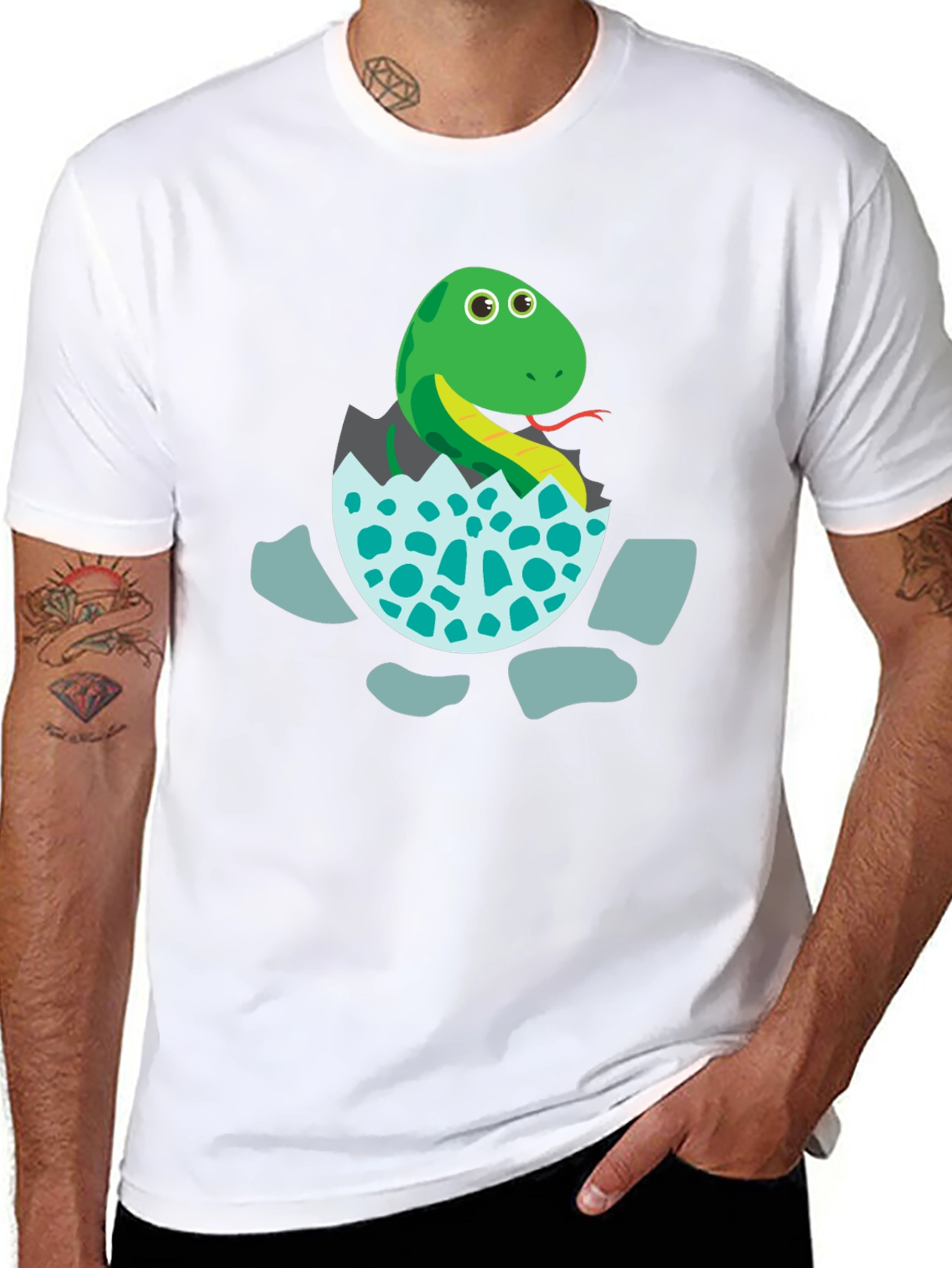 Cute Hatching Snake Graphic Tee