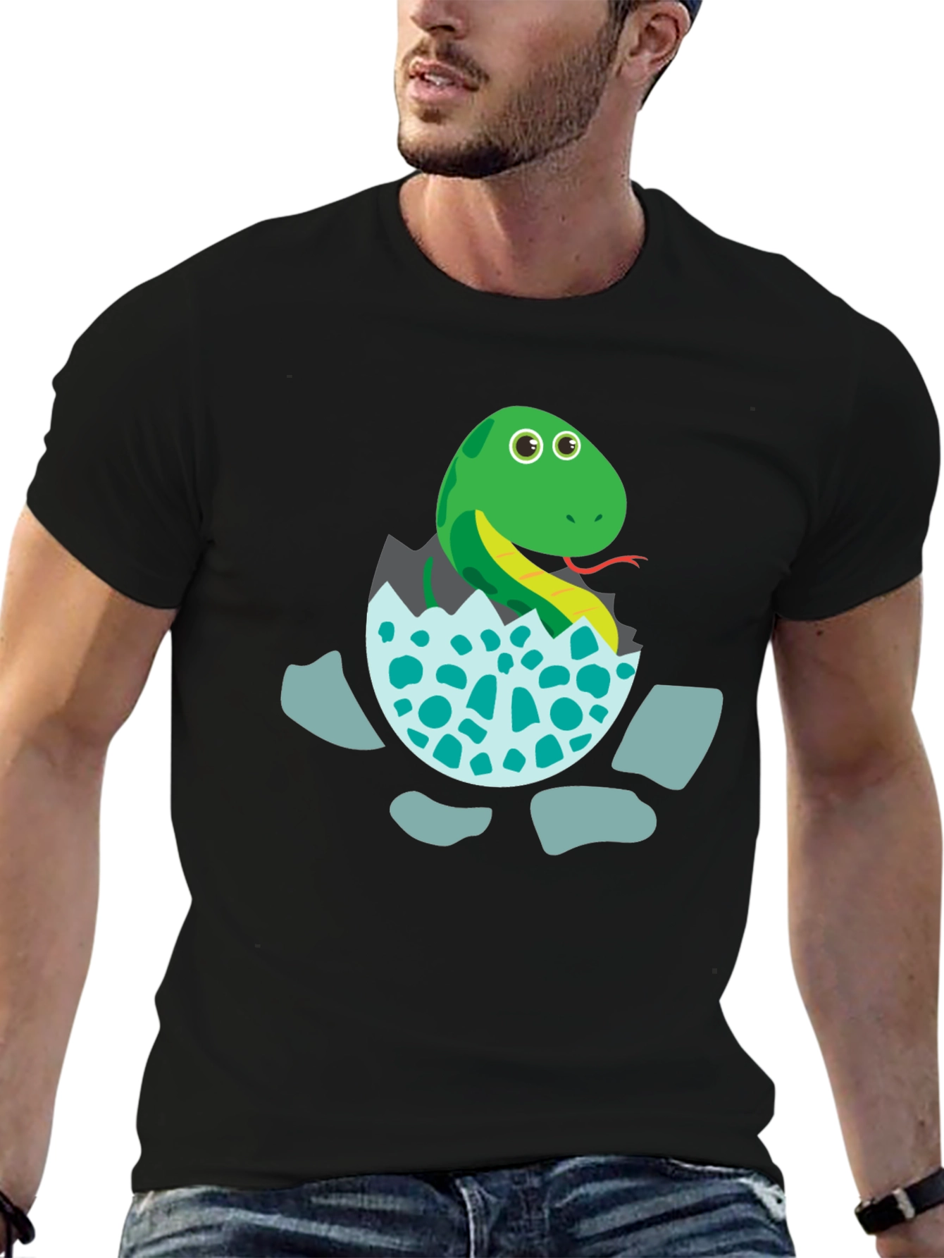 Cute Hatching Snake Graphic Tee