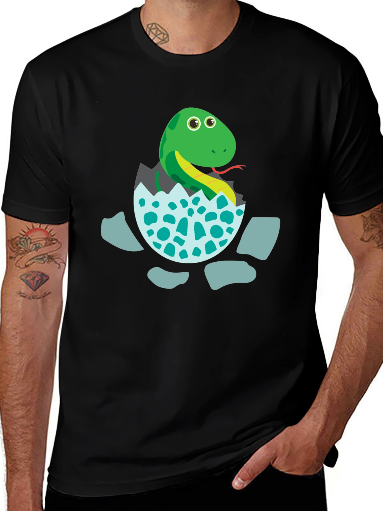 Cute Hatching Snake Graphic Tee