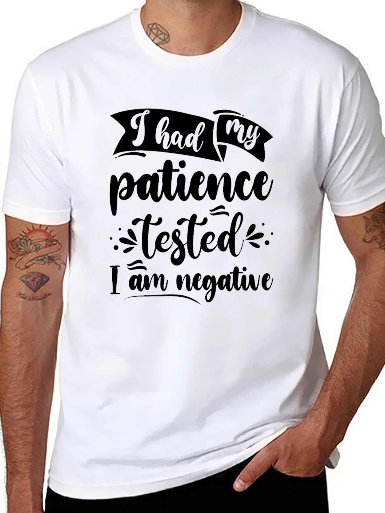 Patience Tested Negative Graphic Tee