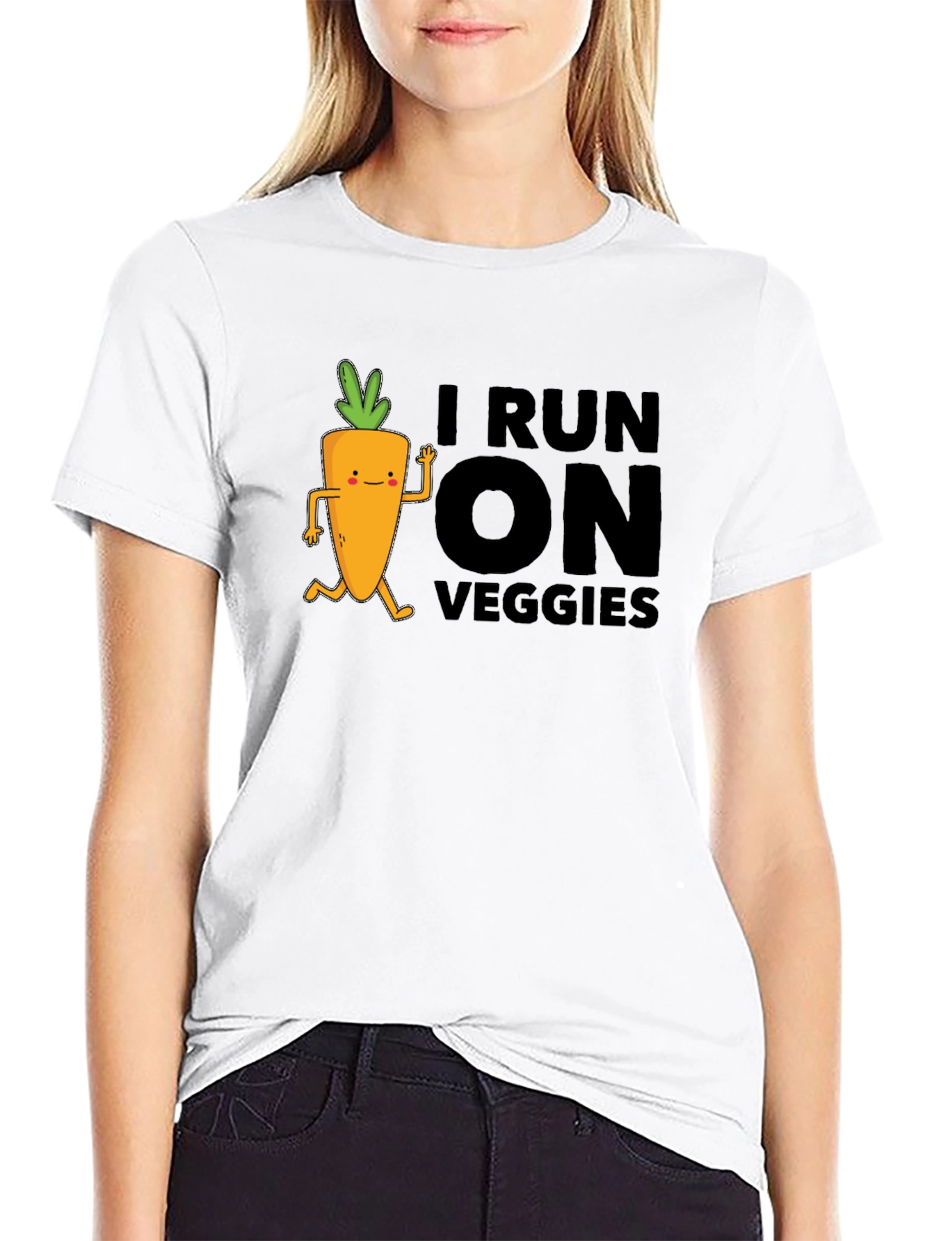 I Run on Veggies Graphic T-Shirt