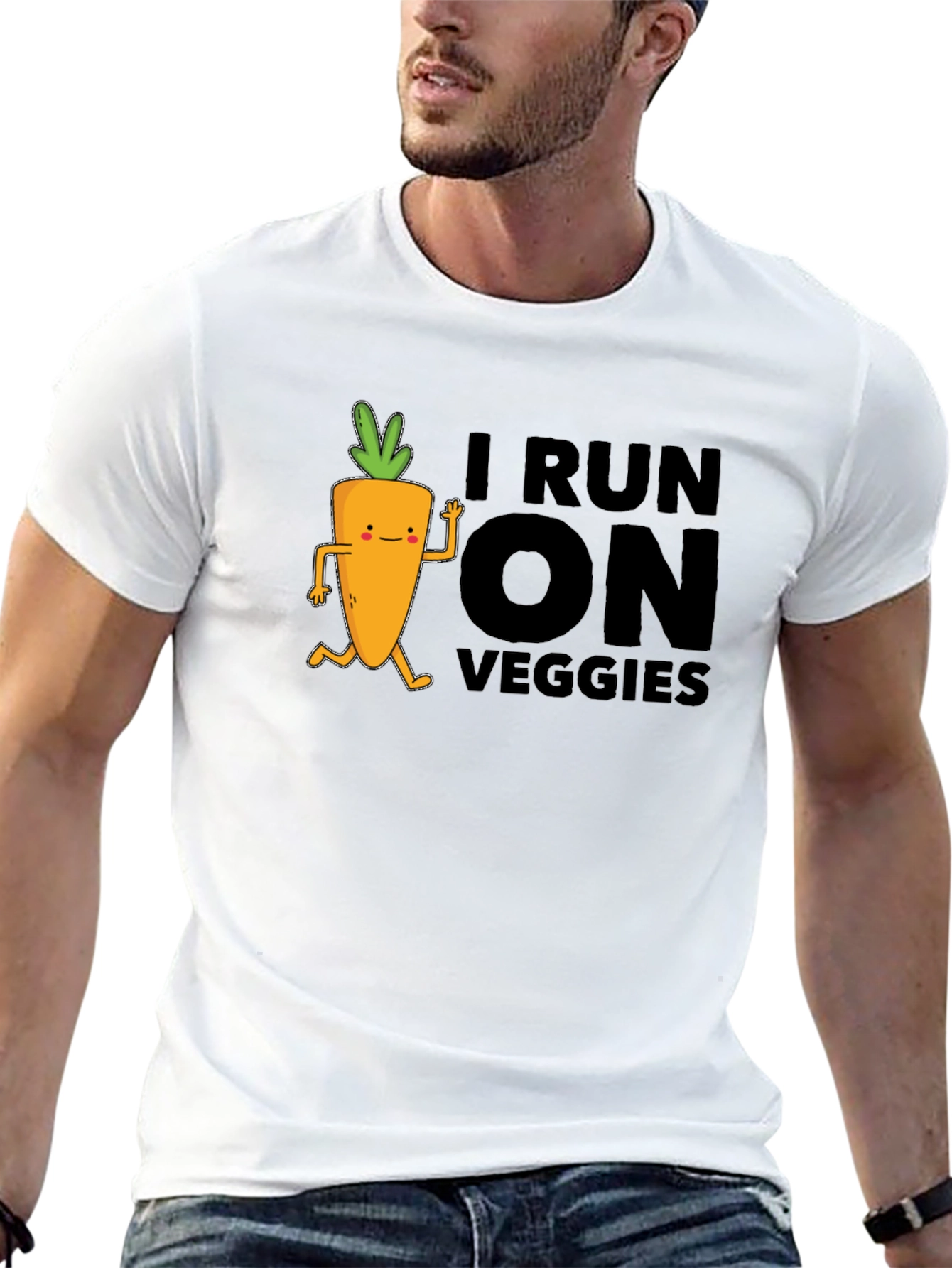 I Run on Veggies Graphic T-Shirt