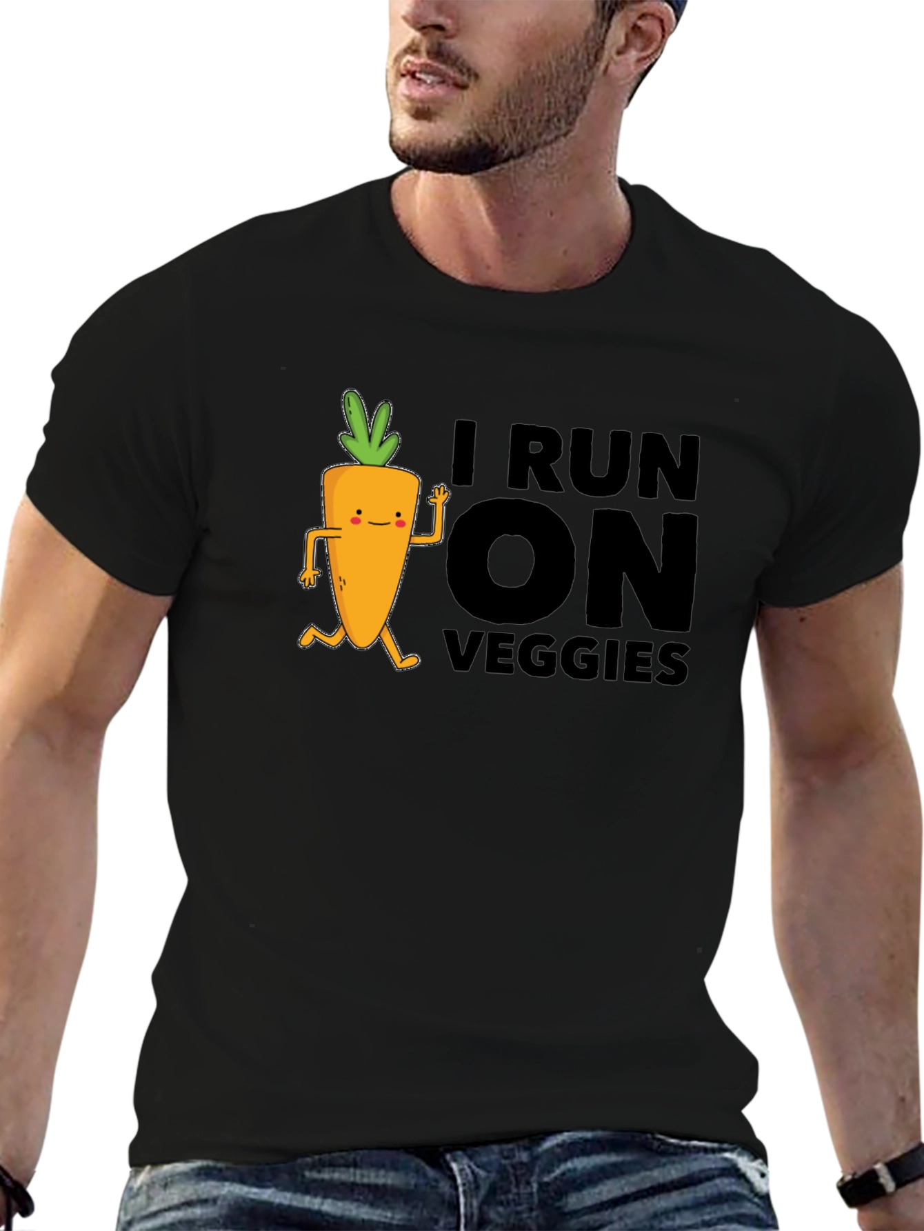 I Run on Veggies Graphic T-Shirt