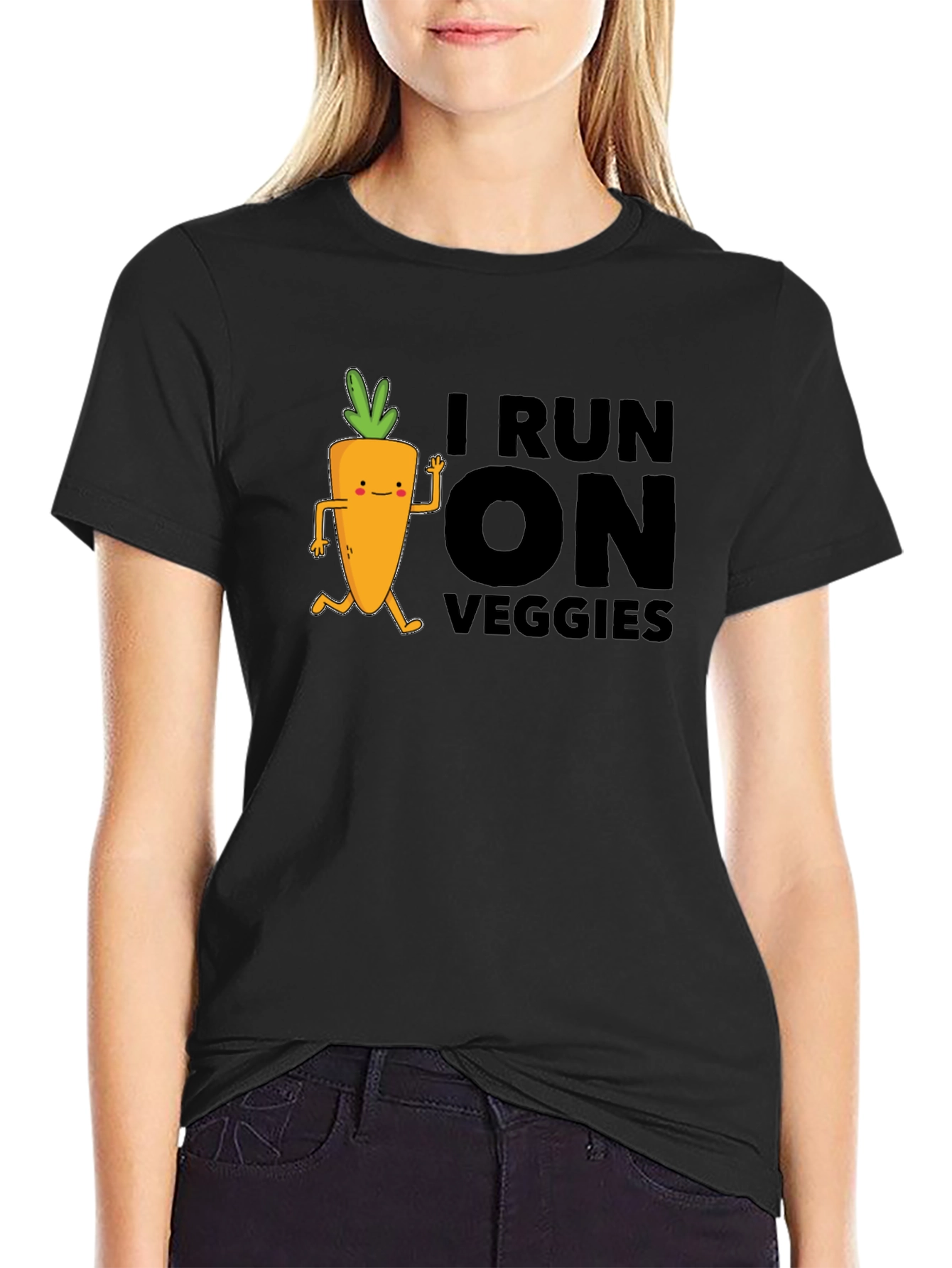 I Run on Veggies Graphic T-Shirt