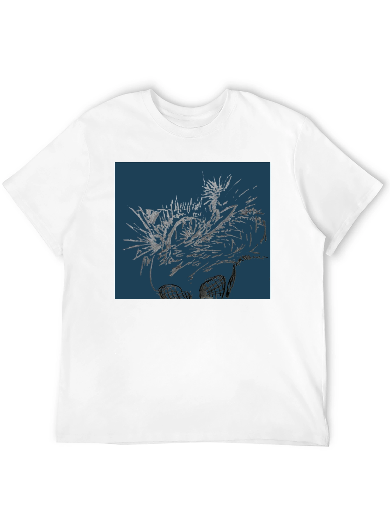 Abstract Art Graphic Black T-Shirt