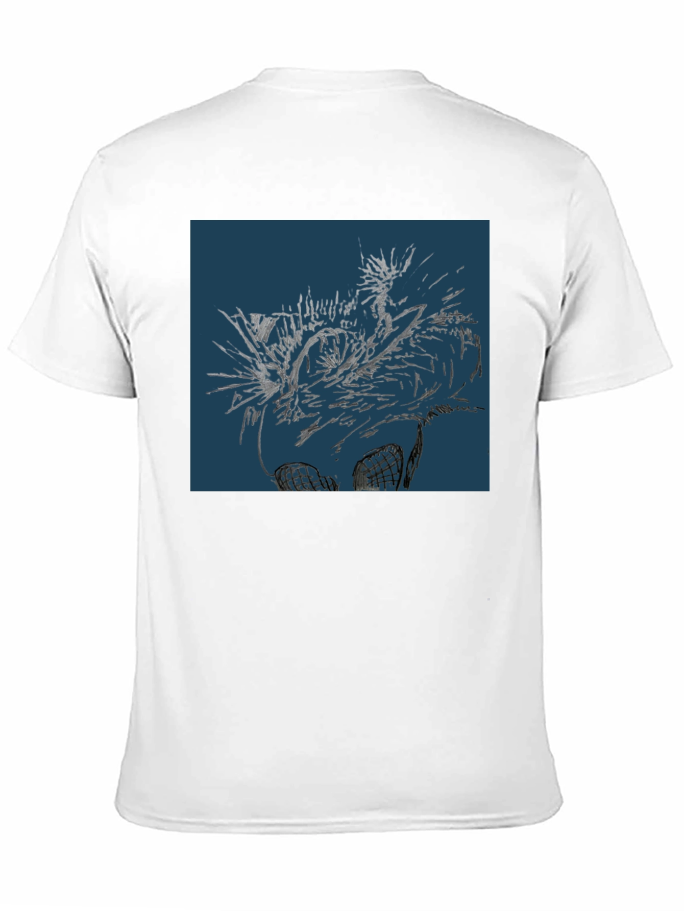Abstract Art Graphic Black T-Shirt